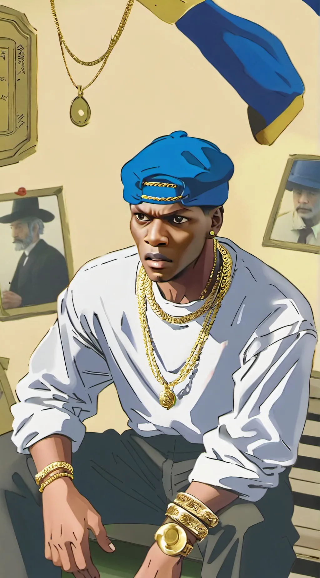 ai character: Smokey background