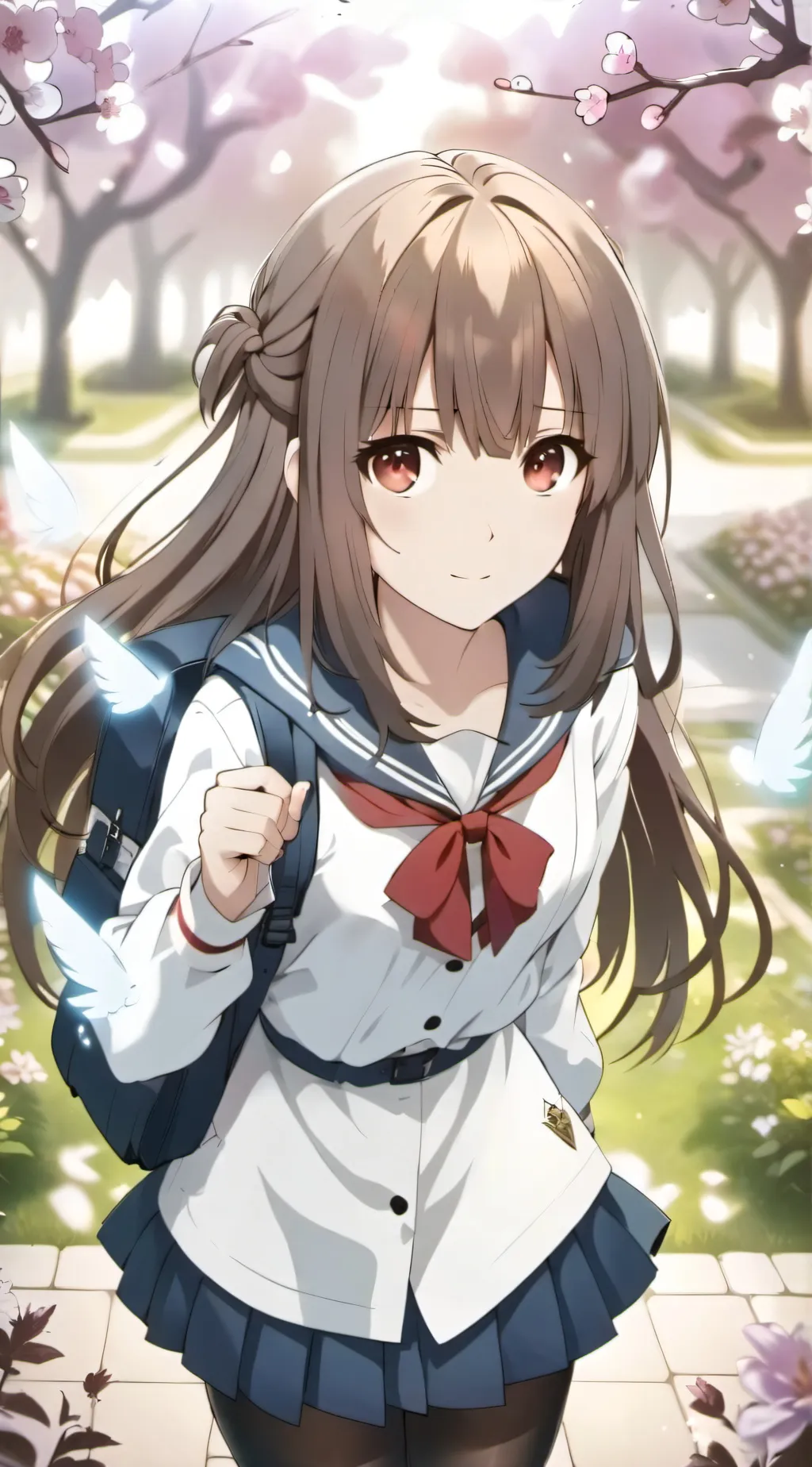 ai character: Ashley  background