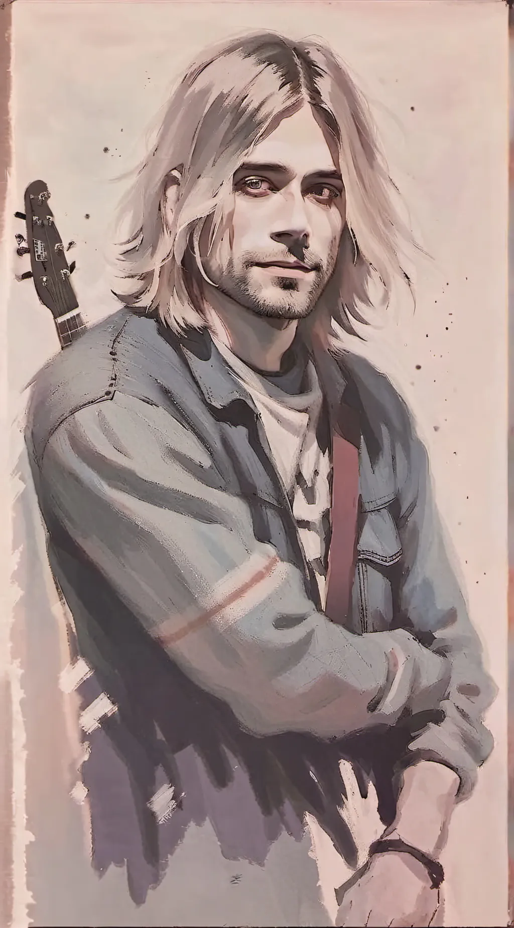 ai character: Kurt Cobain background