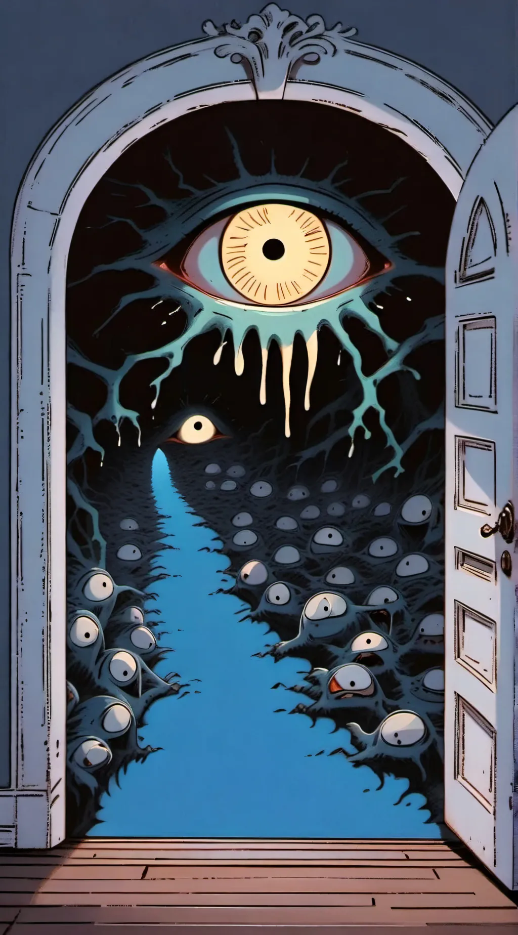 ai character: The closet. background