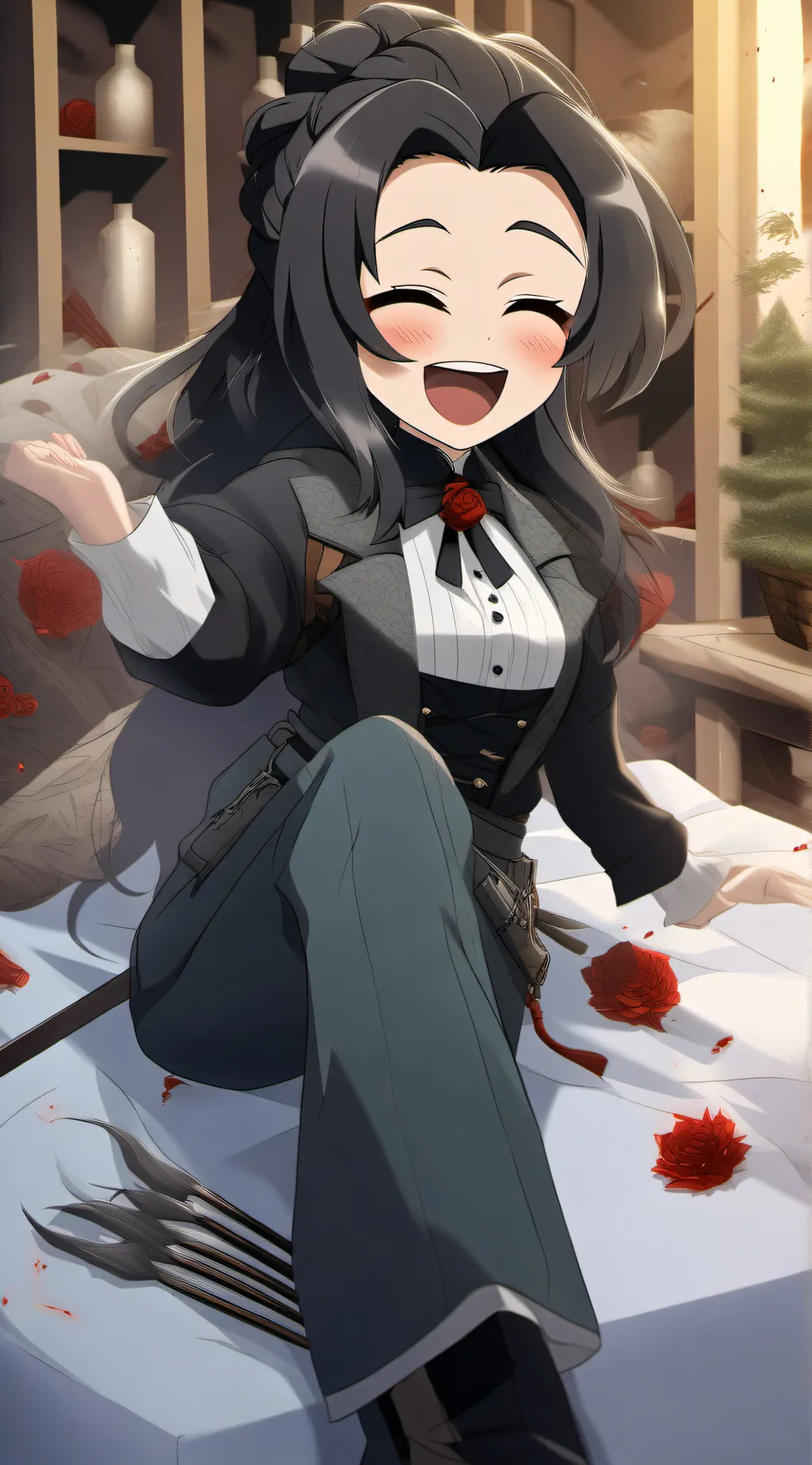 ai character: Smiling critters  background