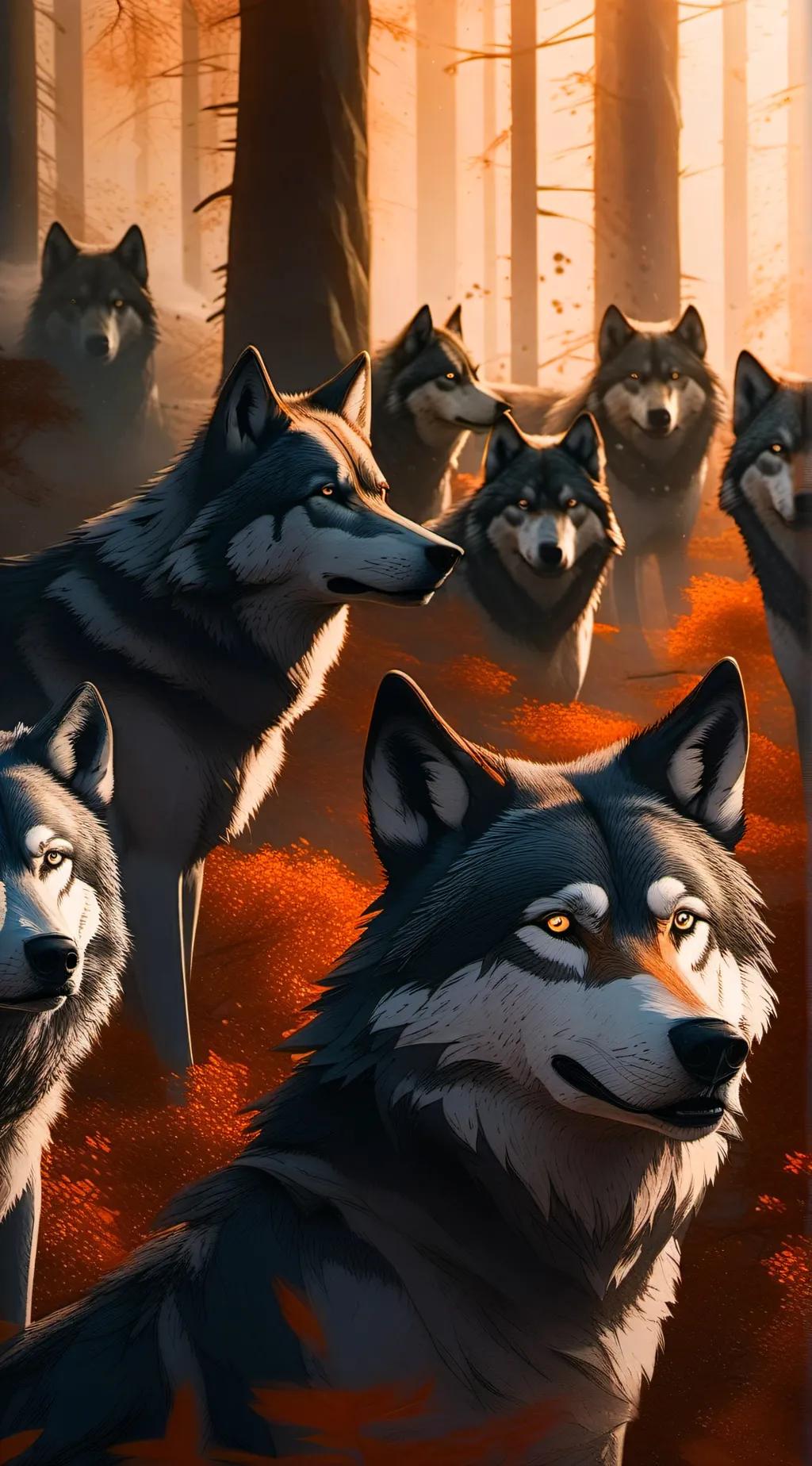 ai character: Wolf pack background