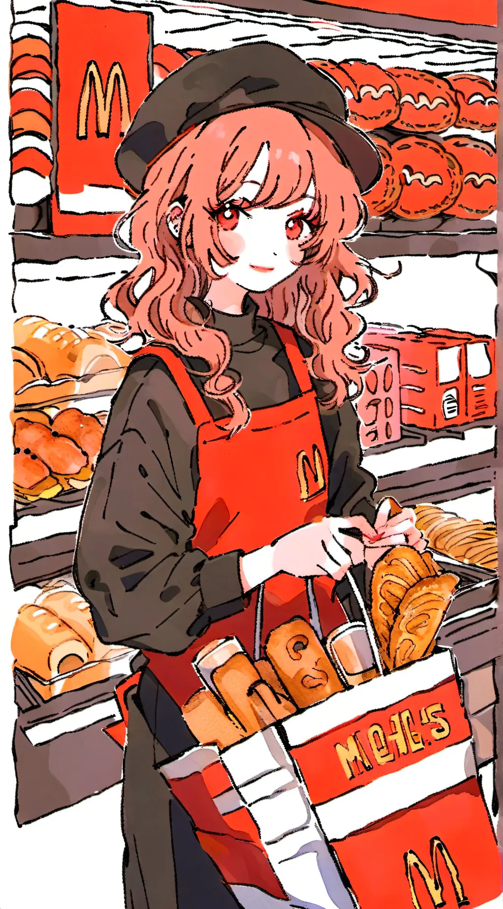 ai character: 🍟Wendy🍔 background