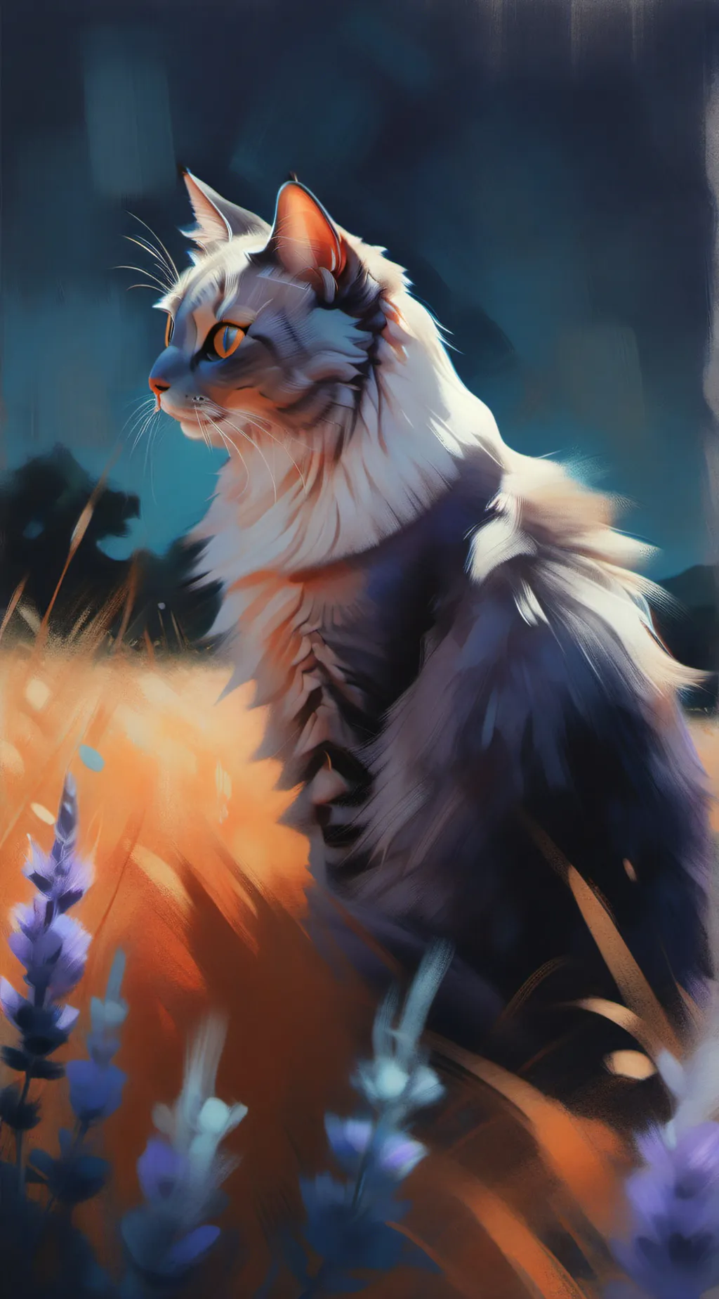 ai character: Orange'skys!  background