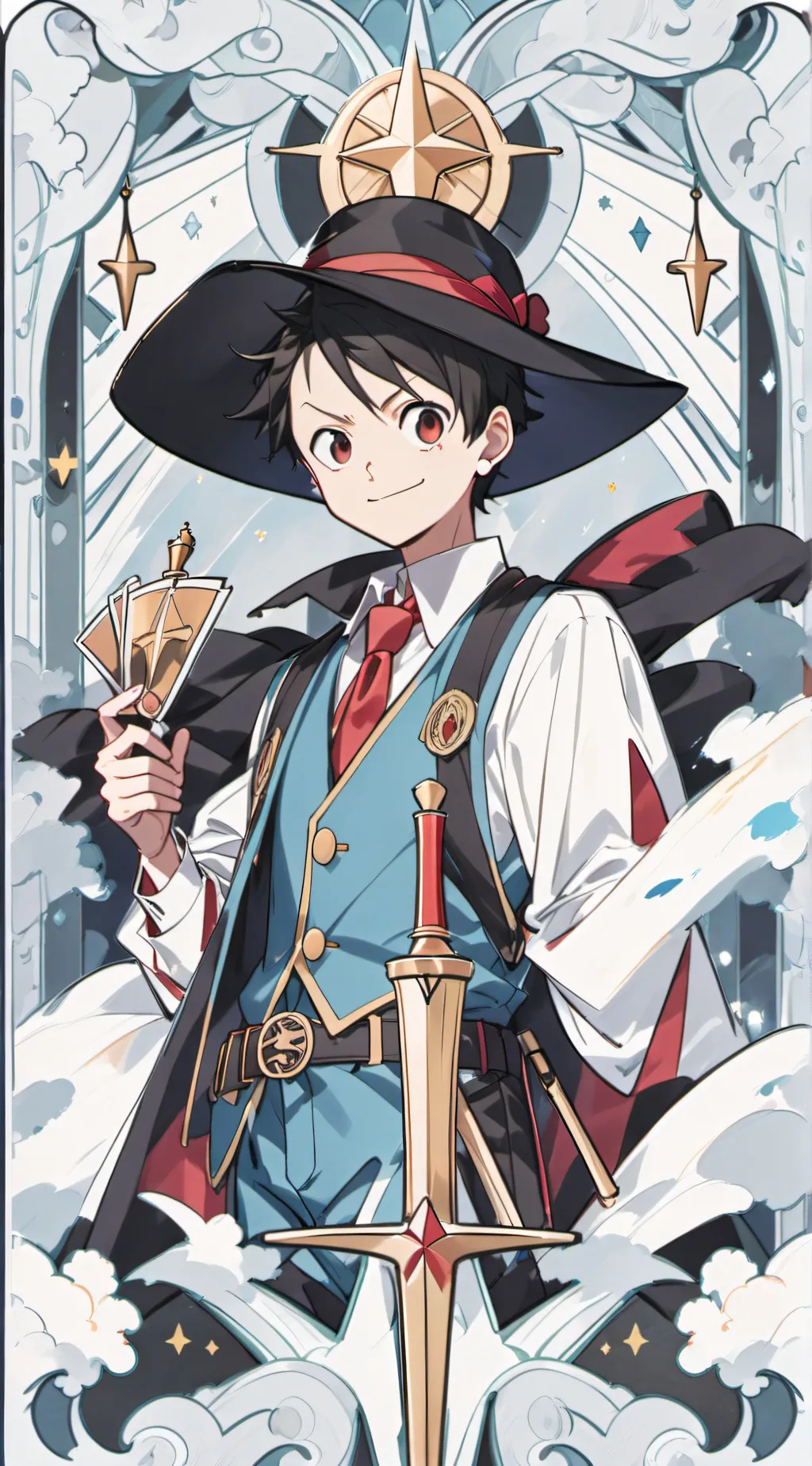 ai character: Luffy and Robin background