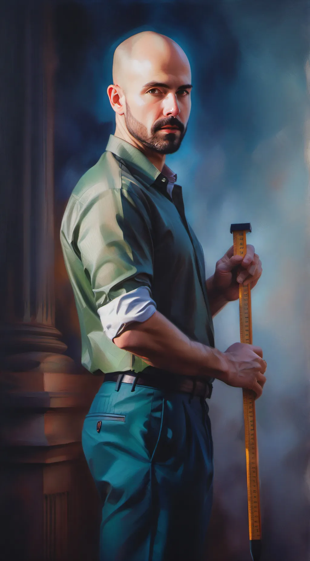 ai character: Baldi background