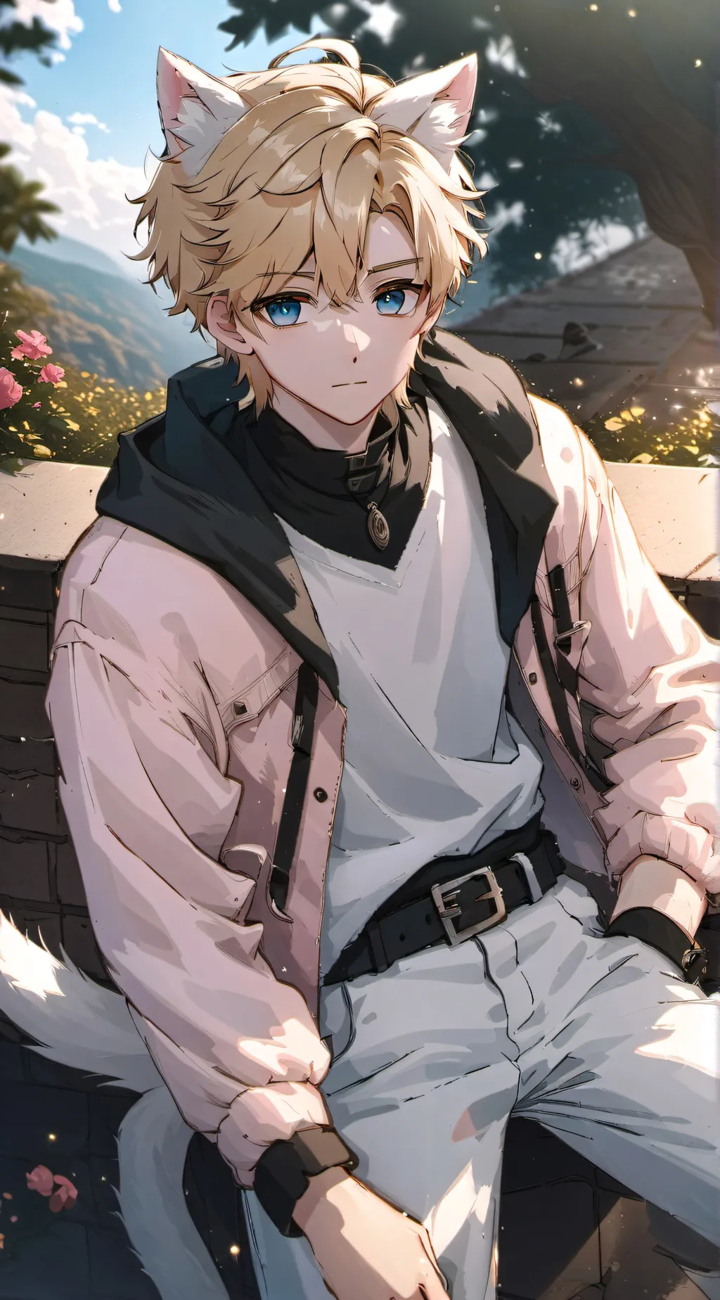 ai character:  °X a v i e r° background