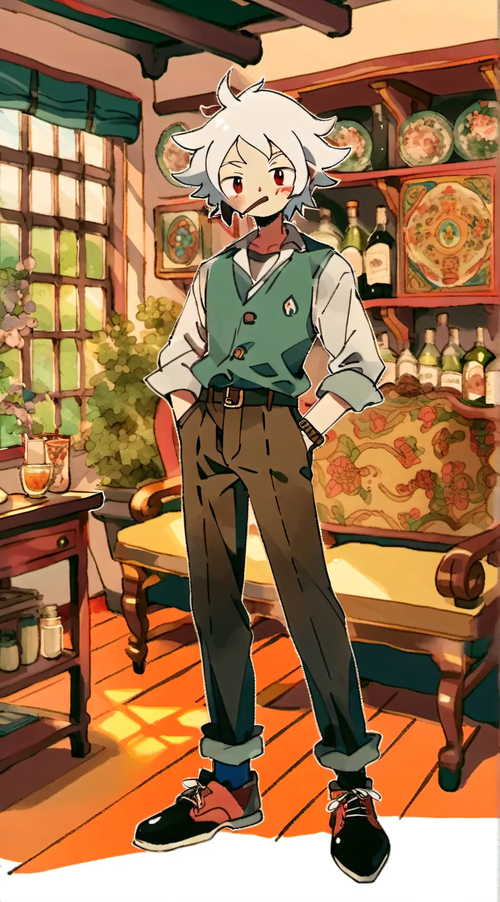 ai character: Chris  background