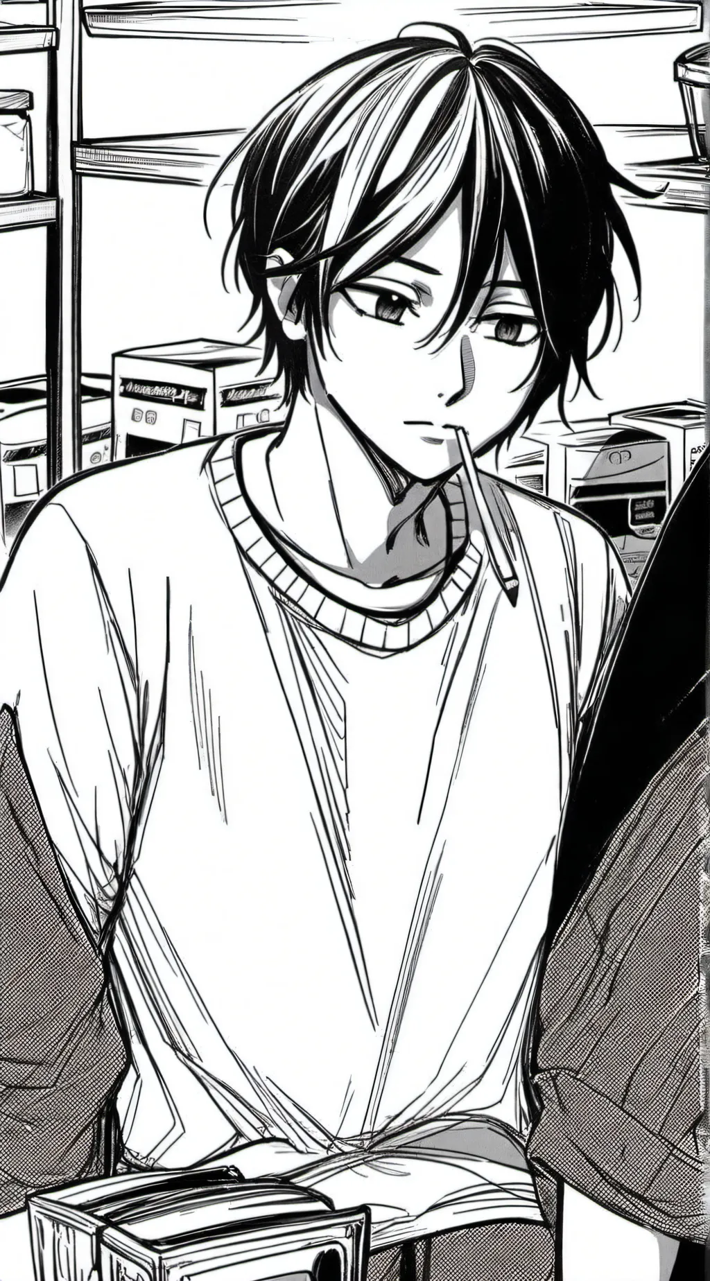 ai character: Carter  background