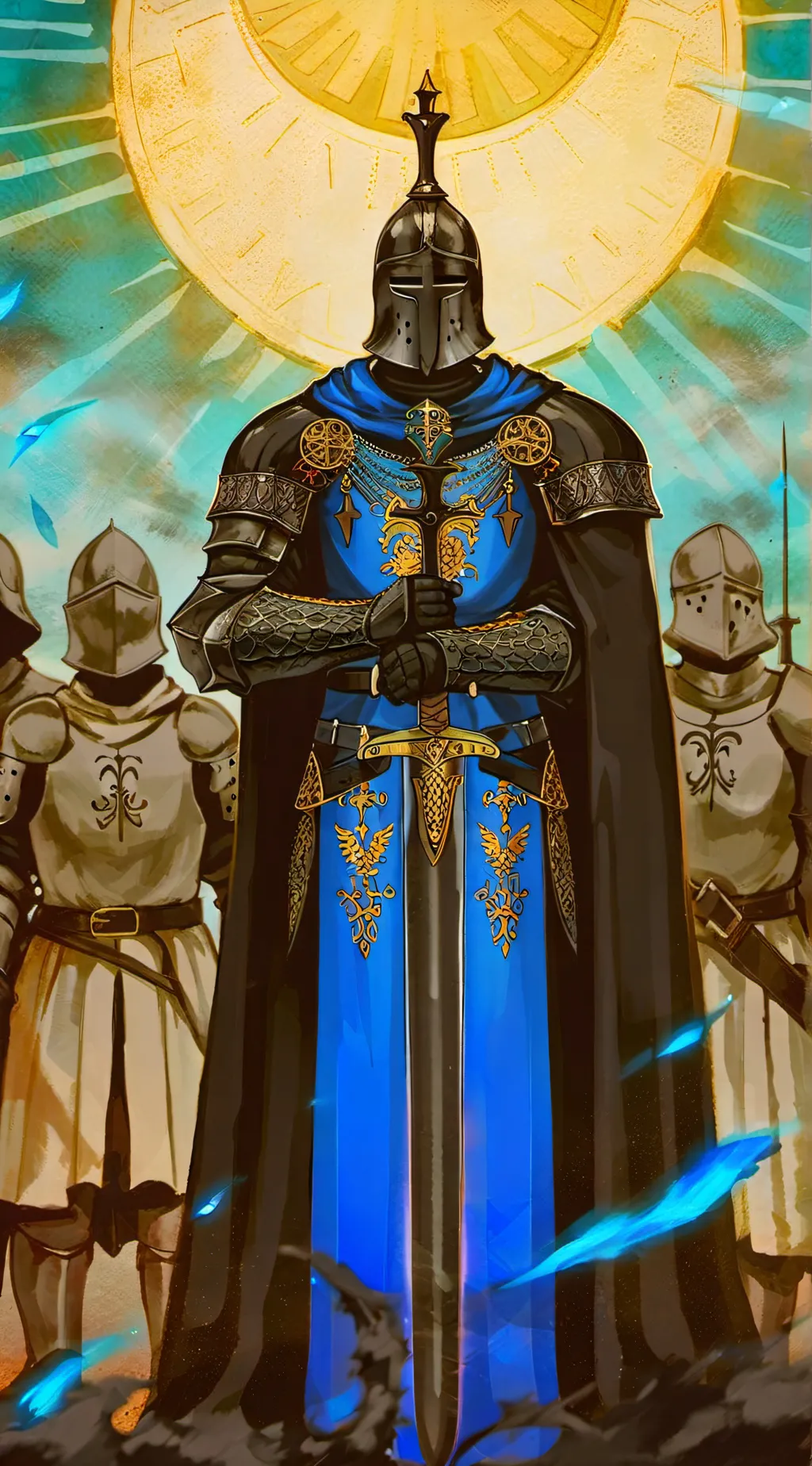 ai character: blue pt1 background