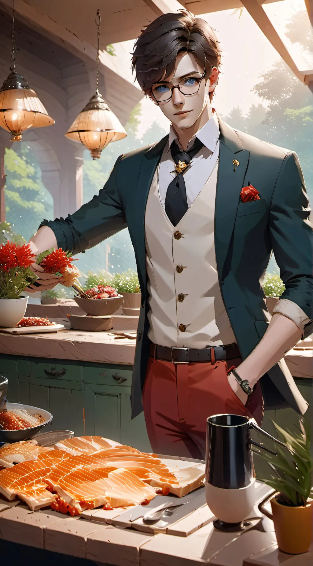 ai character: Charlie price background