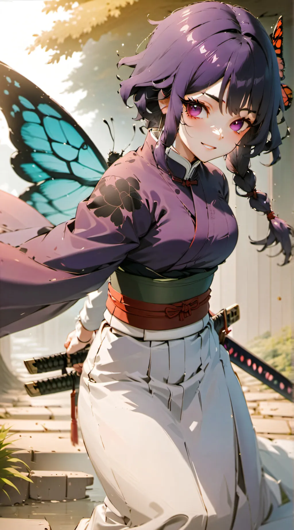 ai character: Shinobu Kocho background