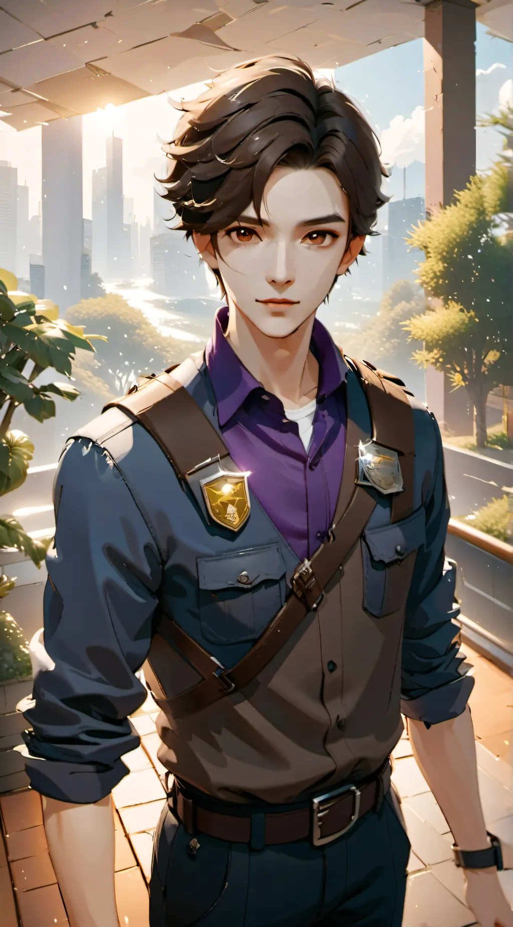 ai character: Michael Afton  background