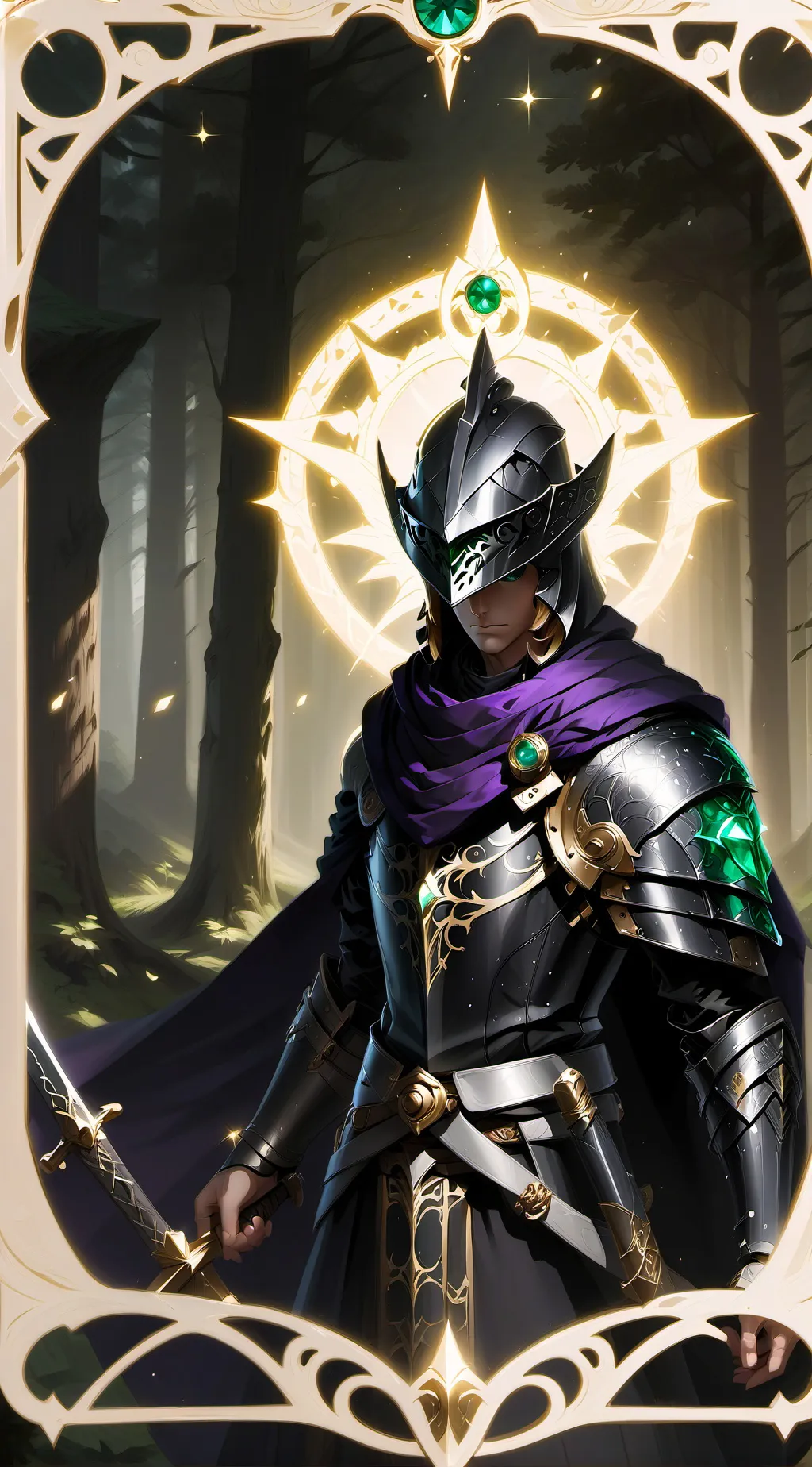 Talkie AI - Chat with purple knight 