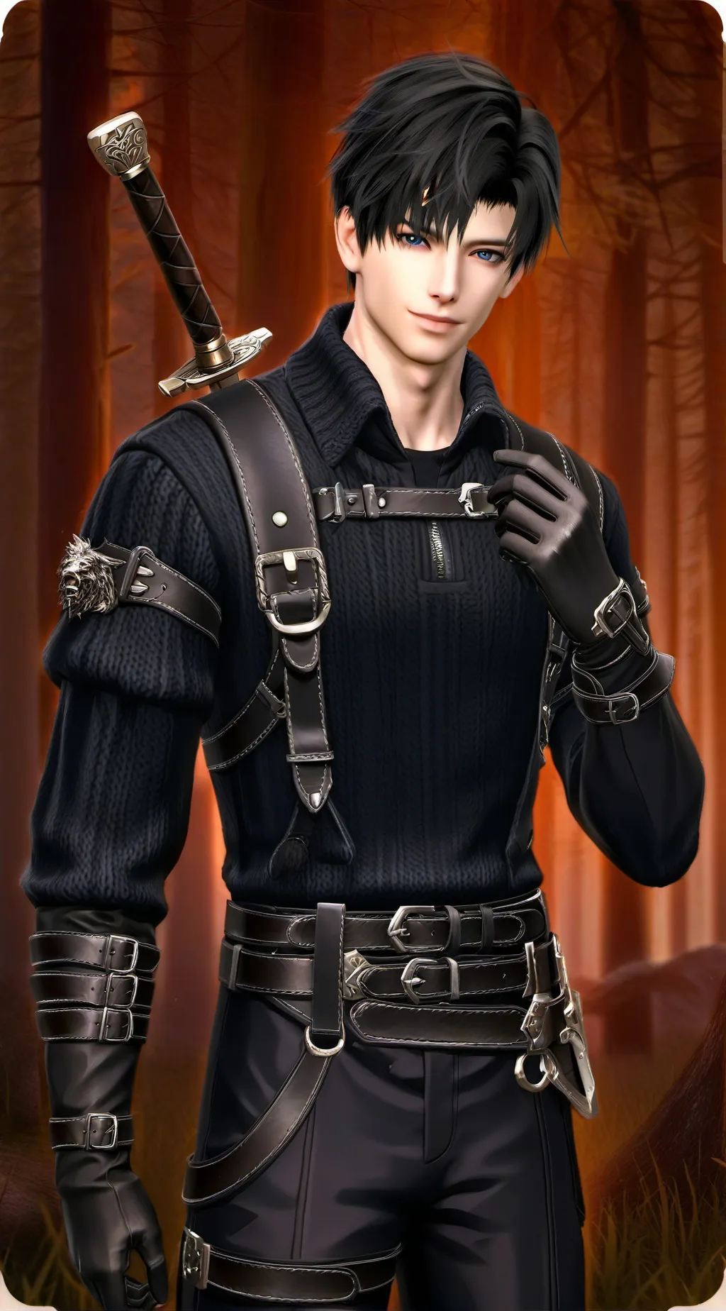 ai character: Zack Fair background