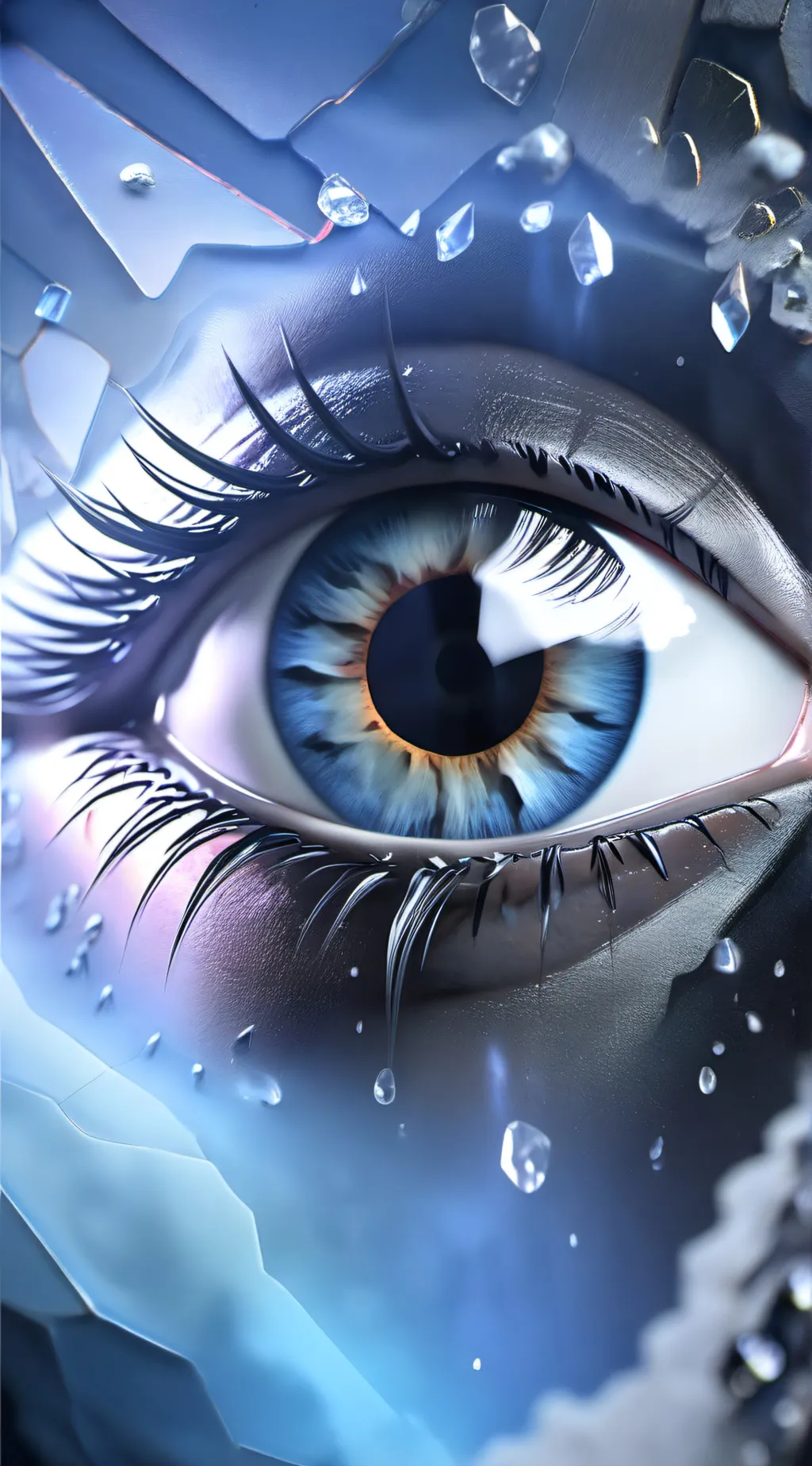 ai character: Eye colour background