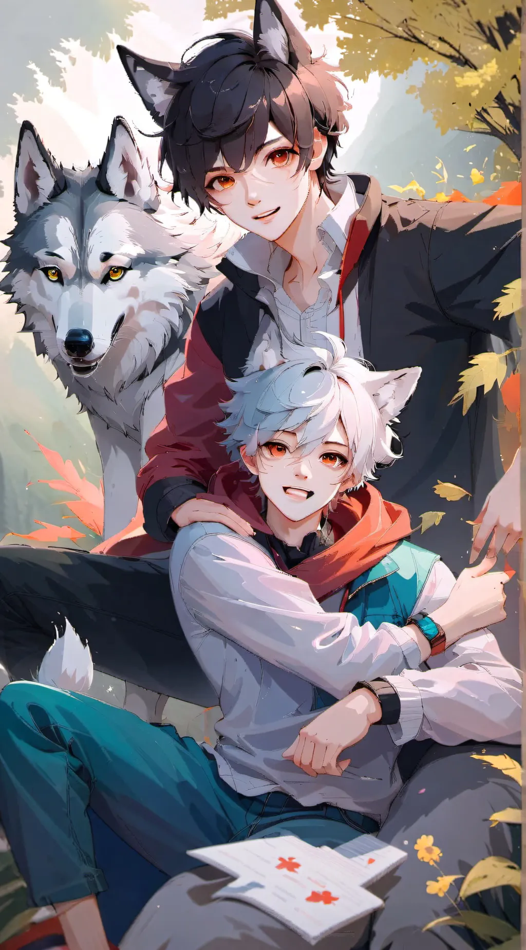 ai character: NIKO AND LEO! background