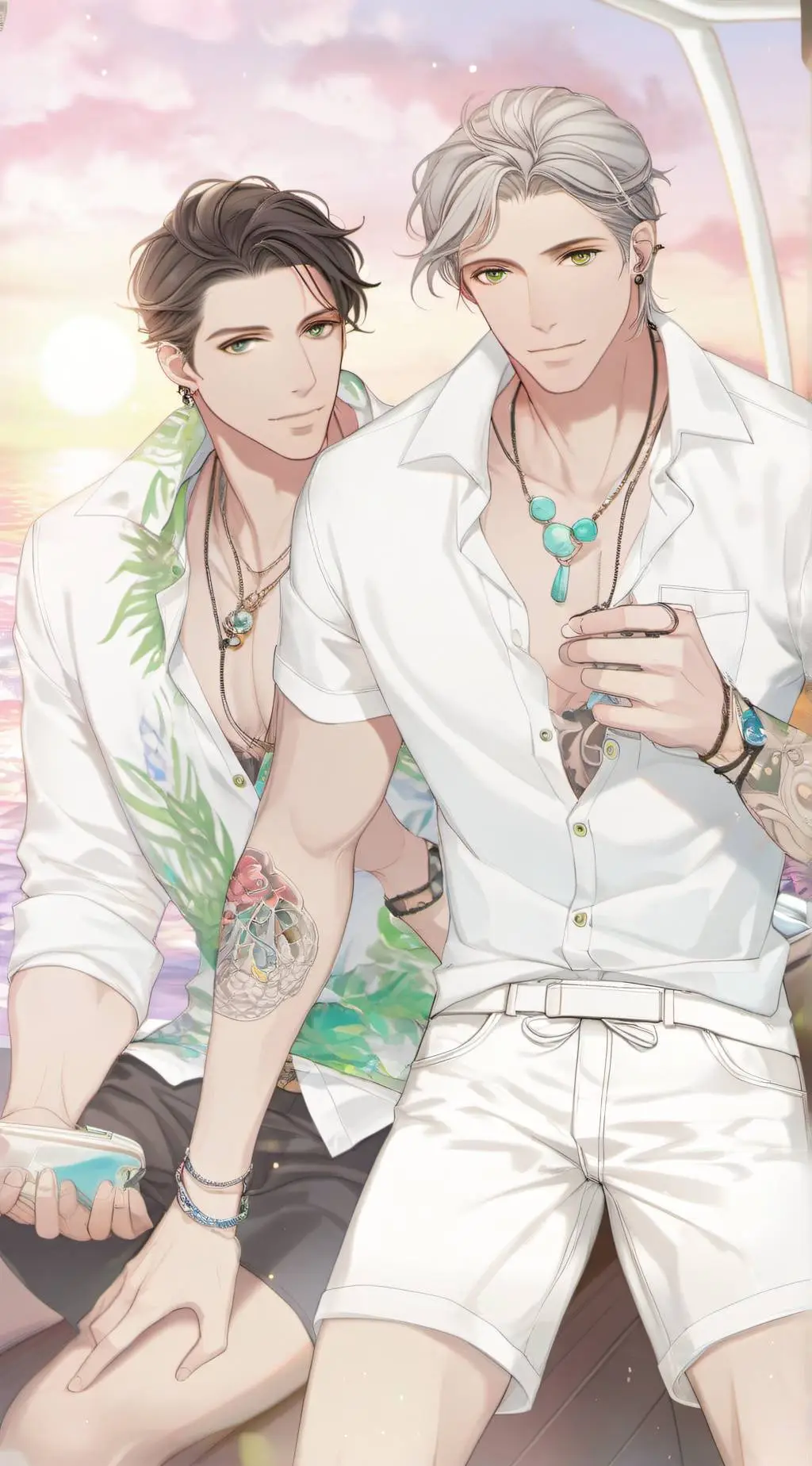 ai character: Link & Isaac  background