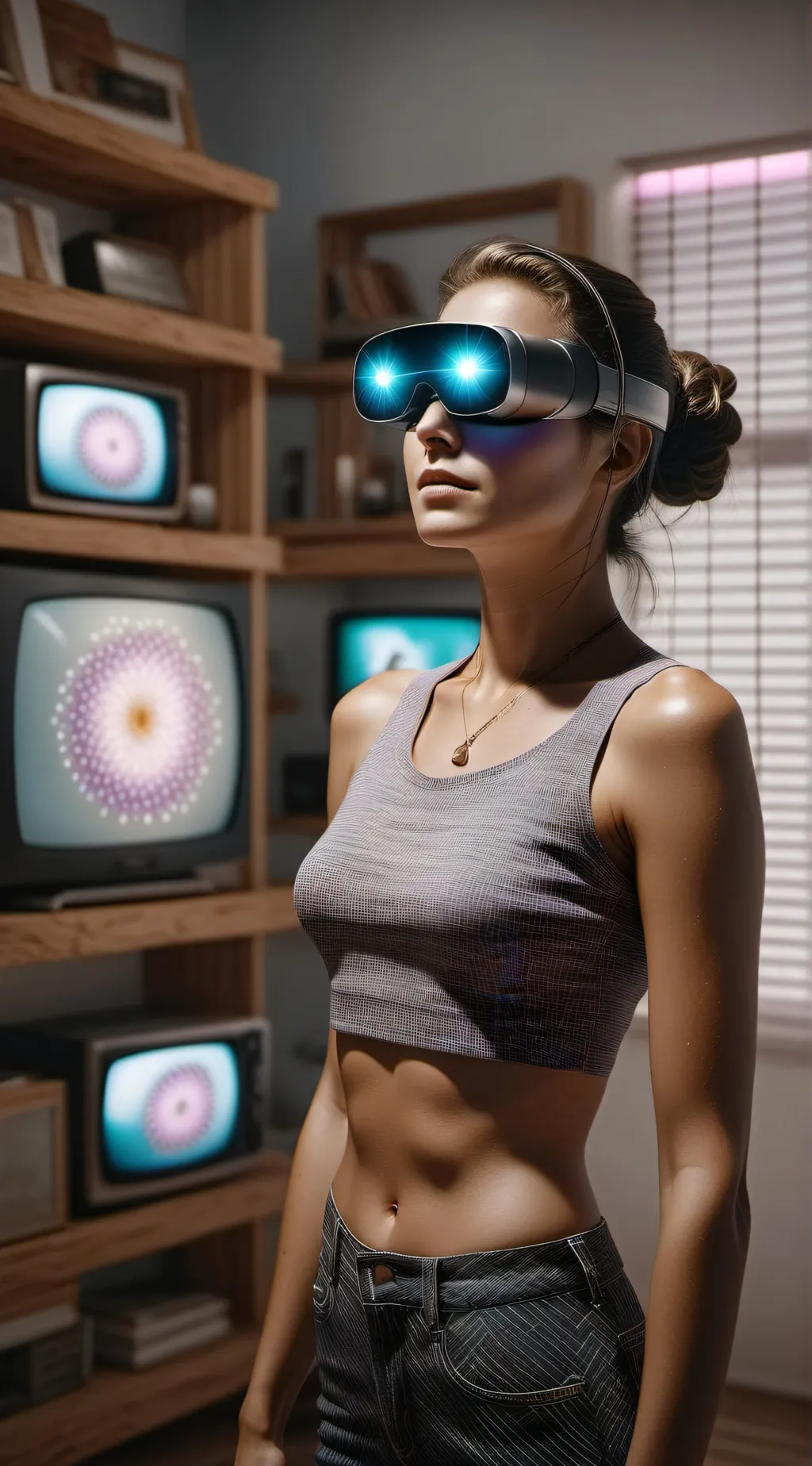 ai character: titan tv women background