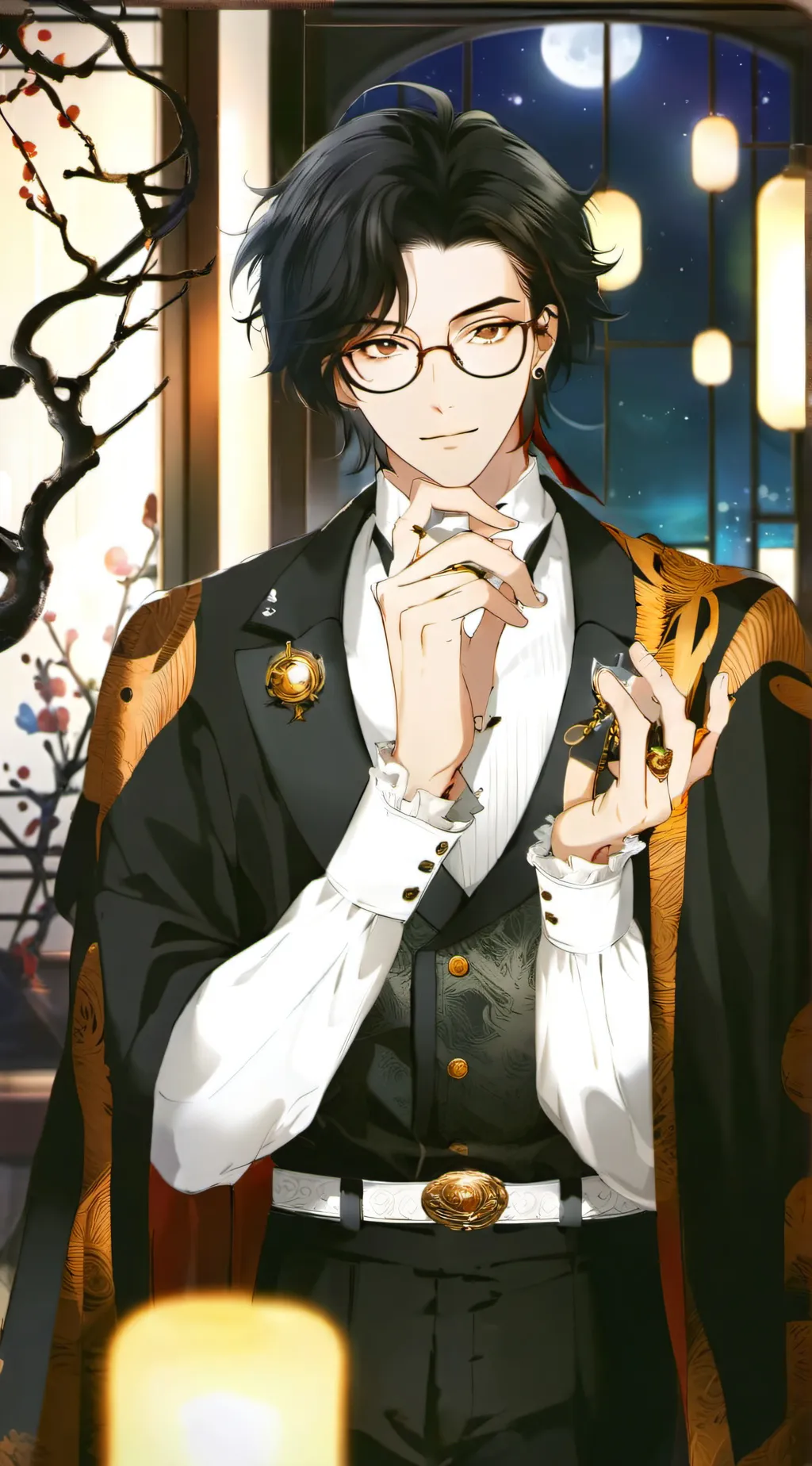 ai character: ★Ɗaniel~🎩🪄 background