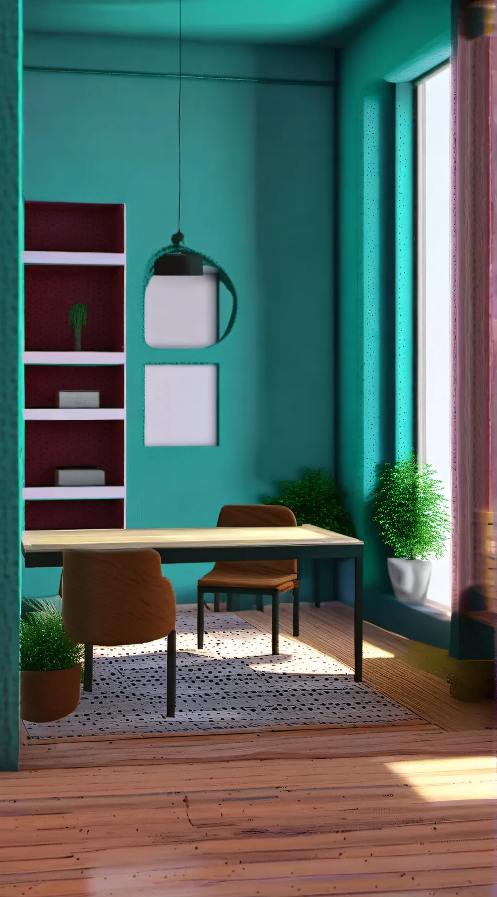 ai character: world of a60 rooms background