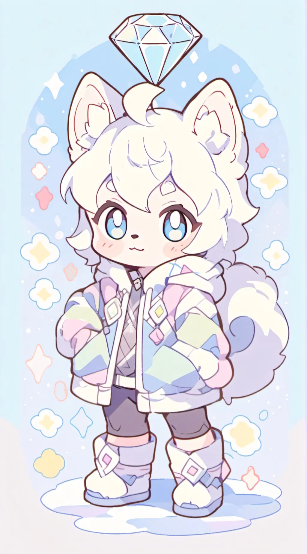 ai character: Husky background