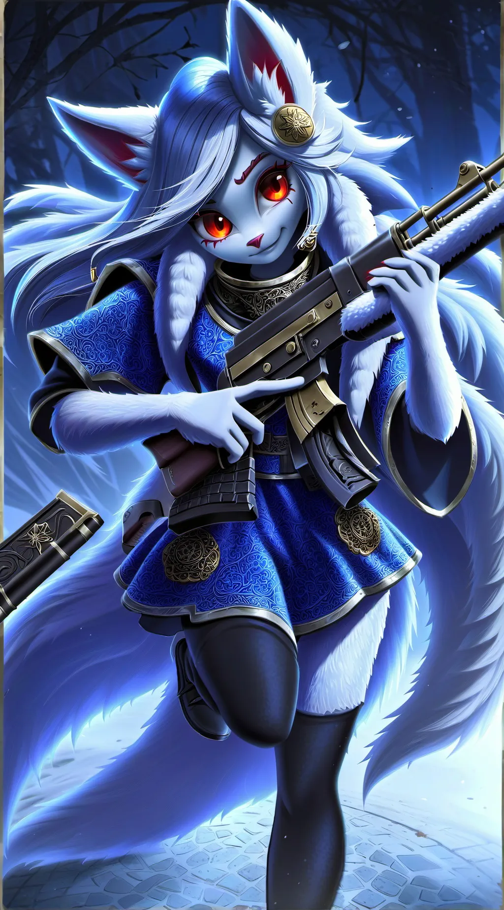 ai character: the furry protectr background