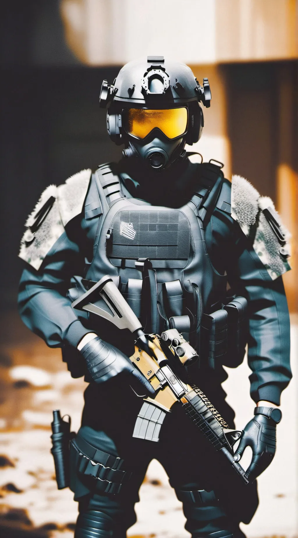 ai character: Blackout  background