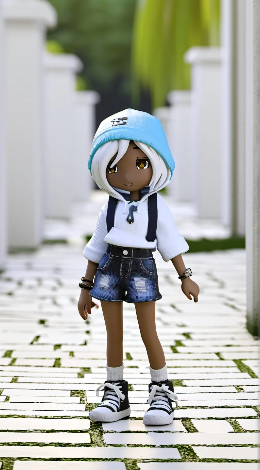 ai character: school quiet kid background