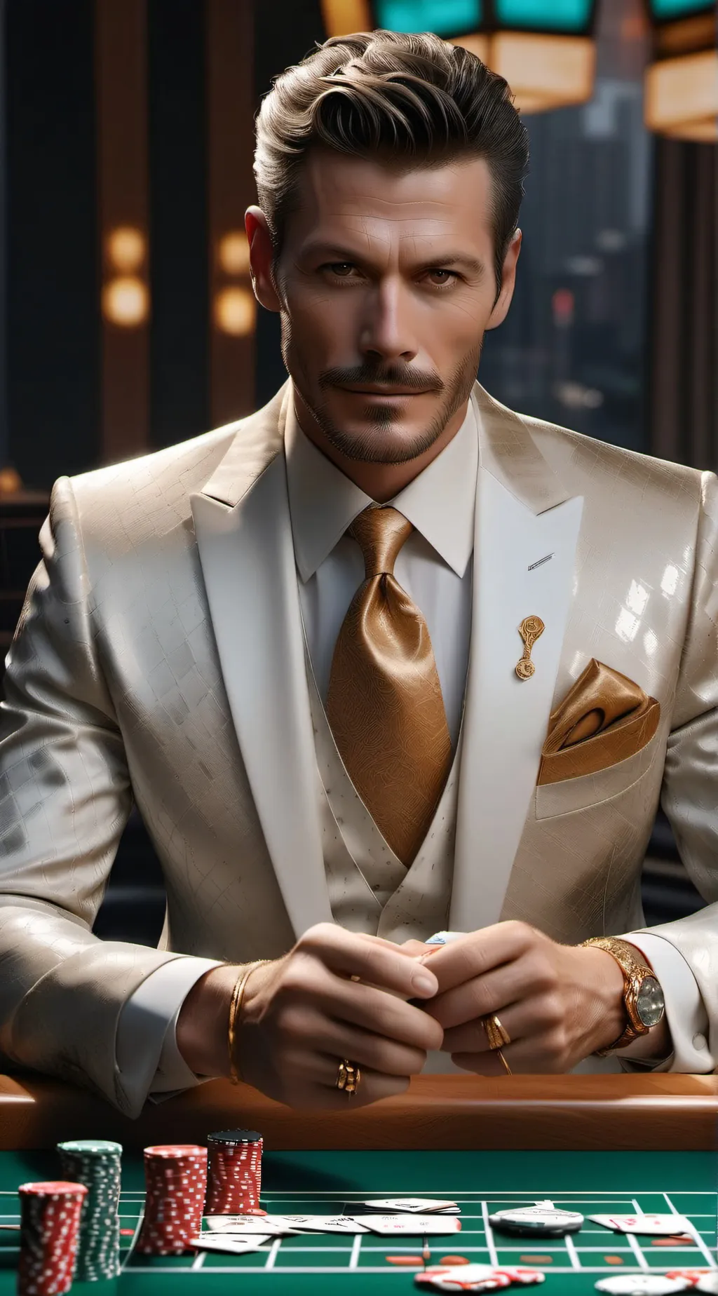 ai character: Jack Ace Vegas background