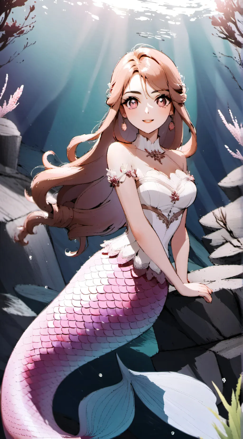 ai character: Coral  background