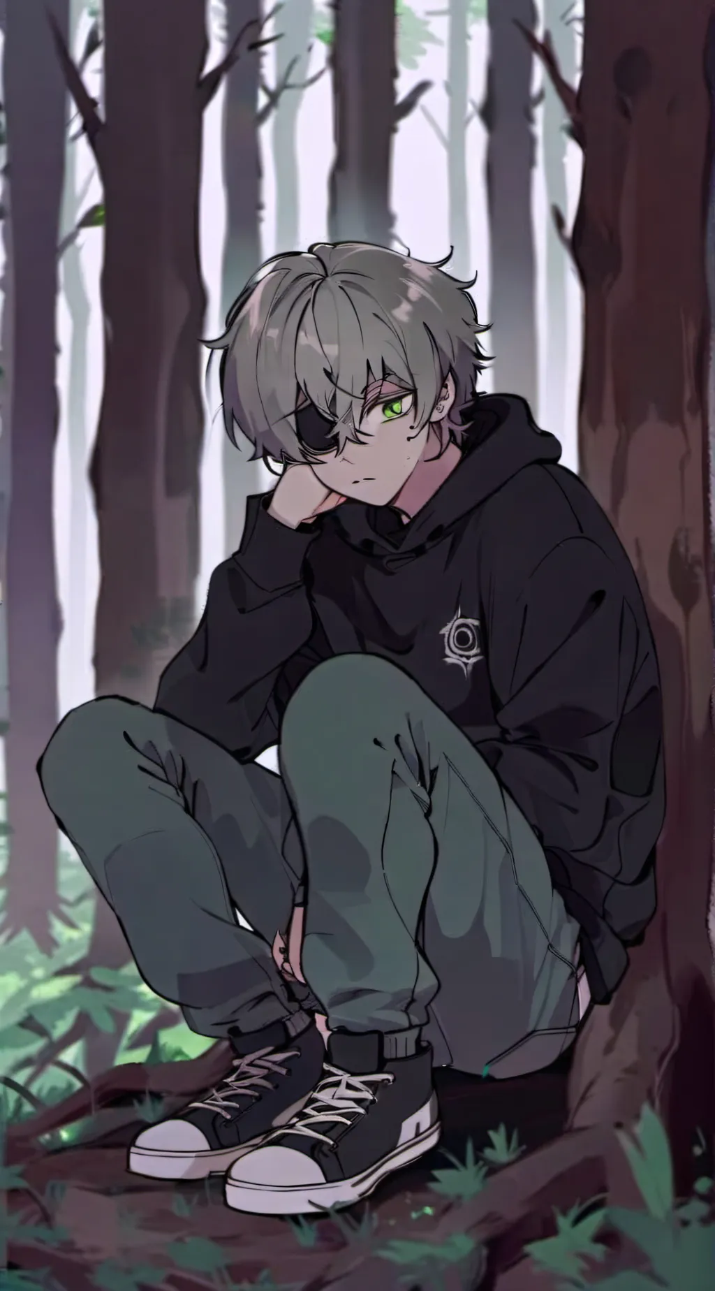 ai character: Dawn background