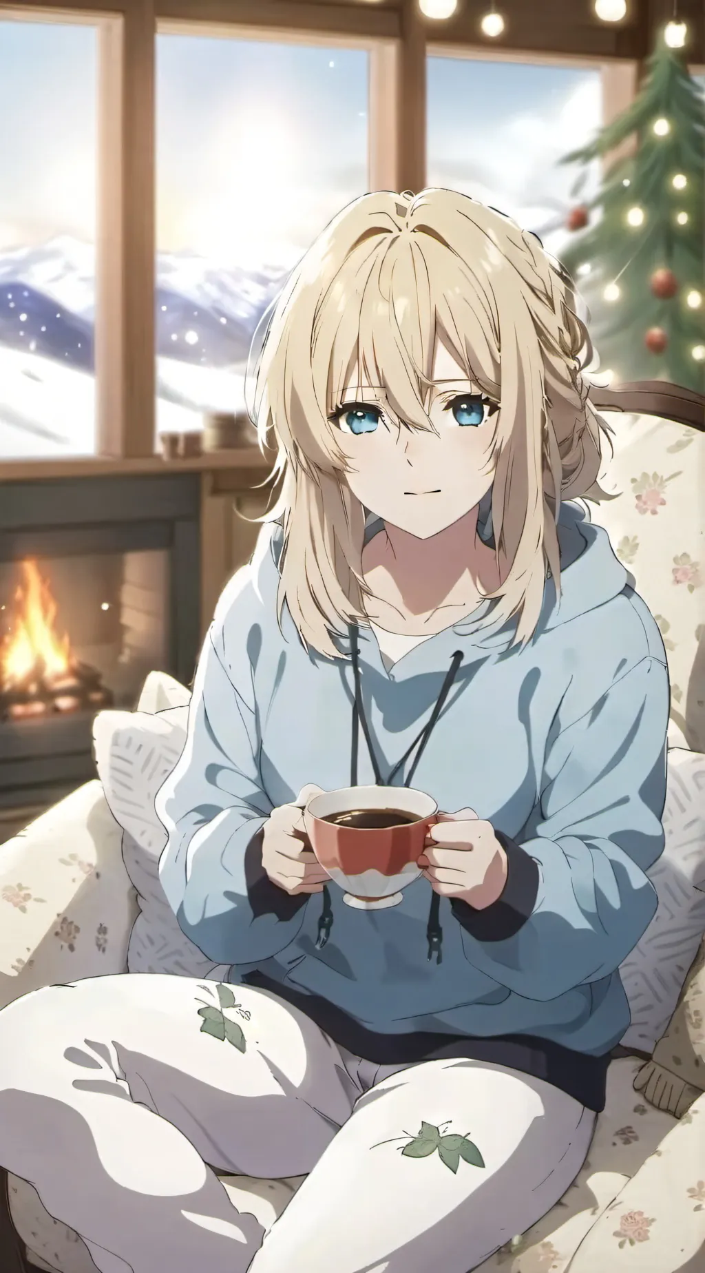 ai character: Angel  background