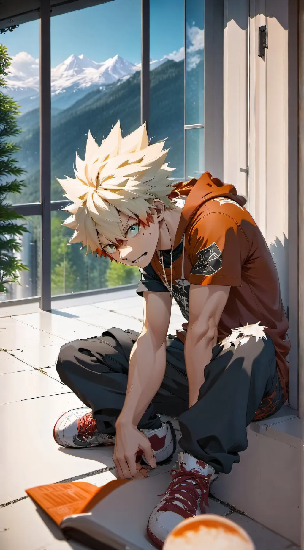 ai character: Bakugo background