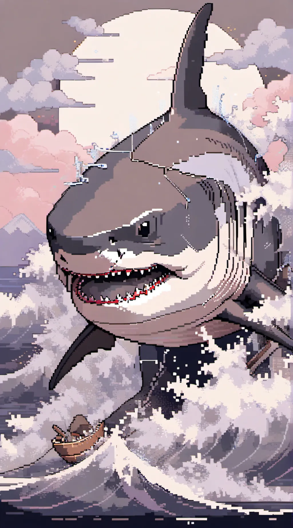ai character: megalodon background