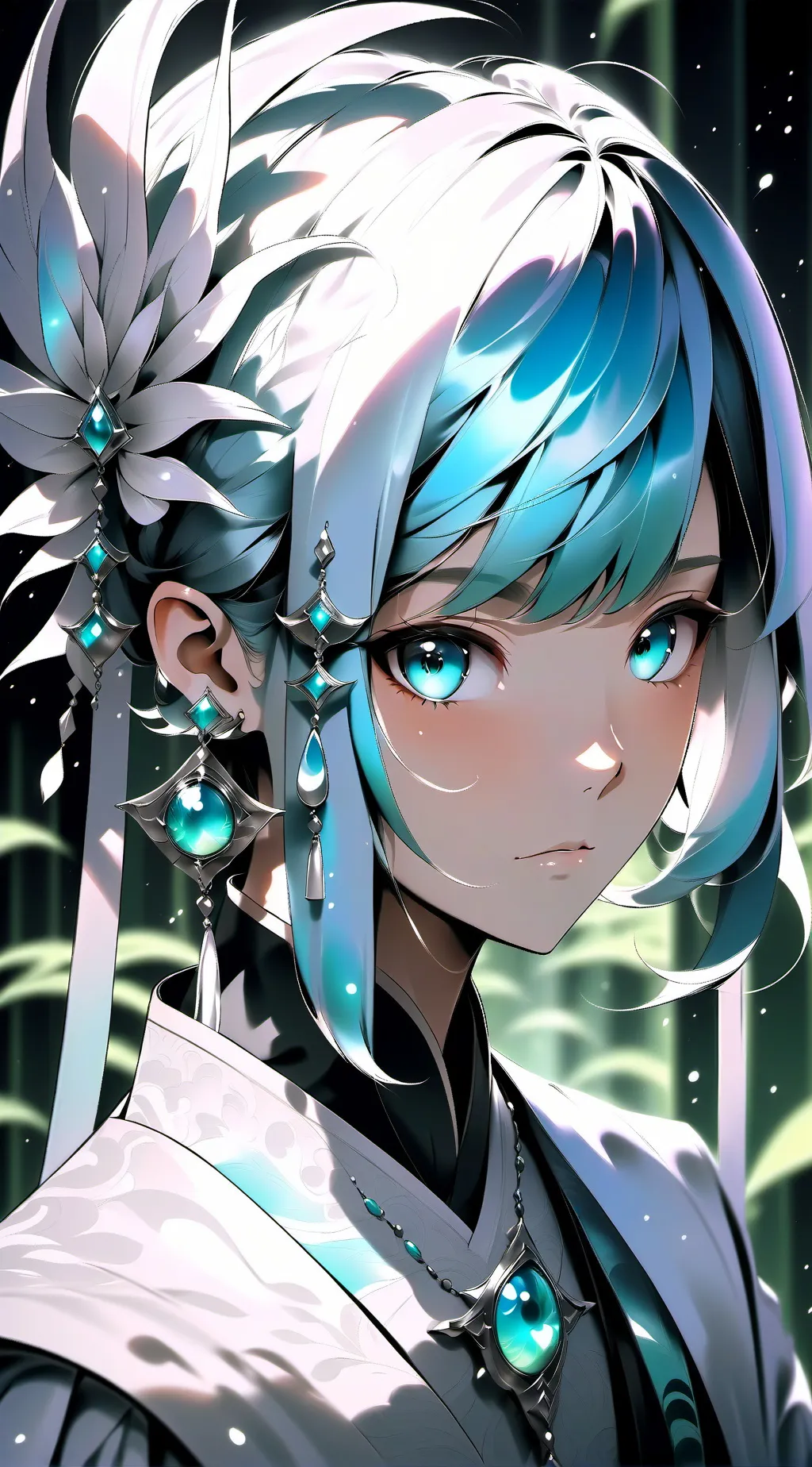 ai character: A chaotic day background