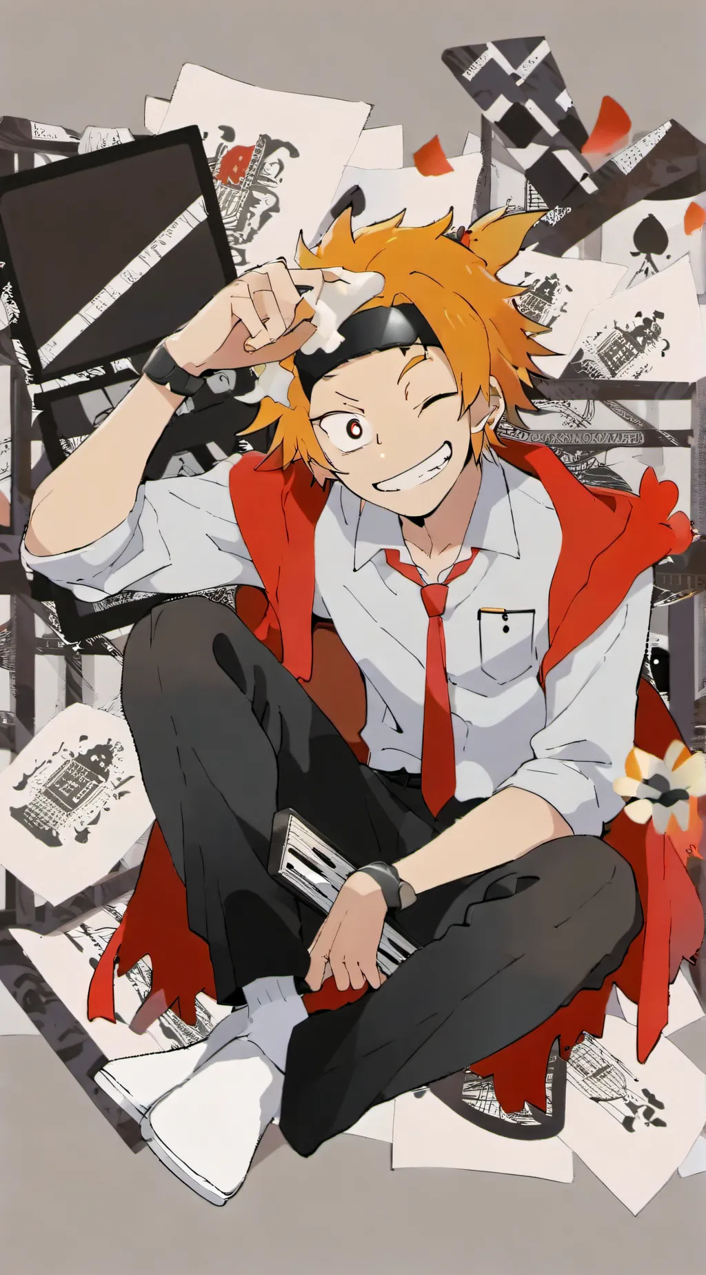 ai character: denki  background