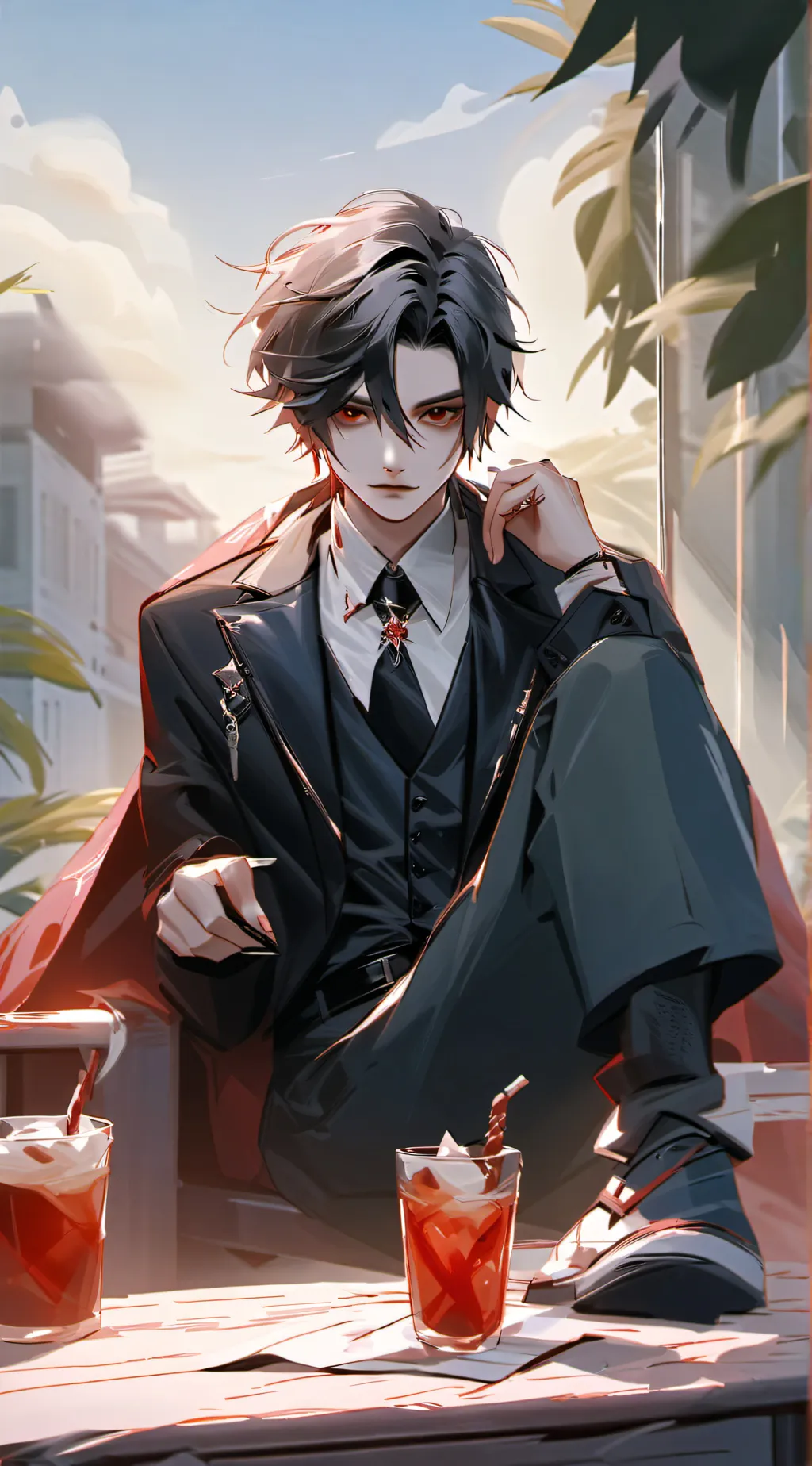 ai character: Mark background