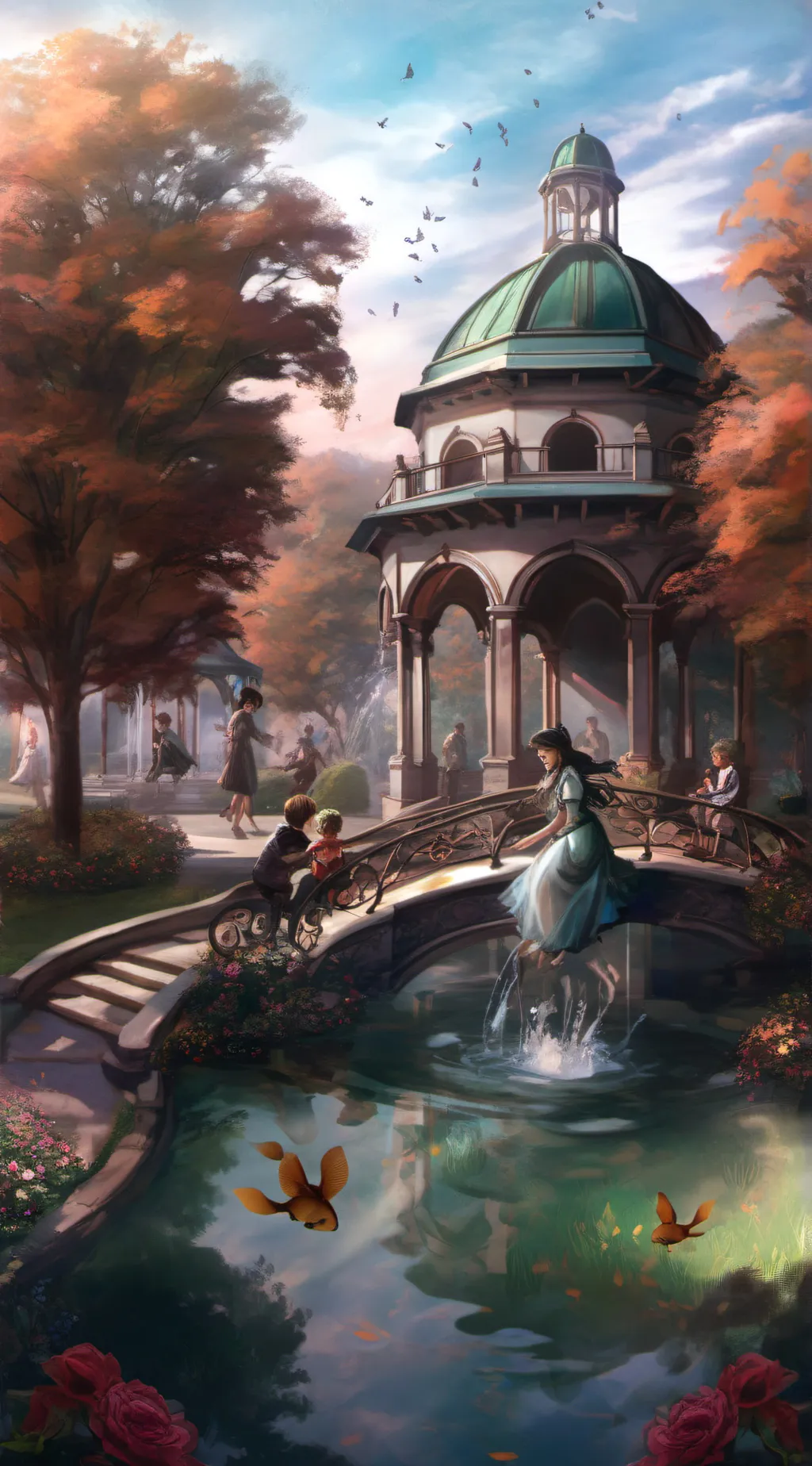 ai character: Rose background