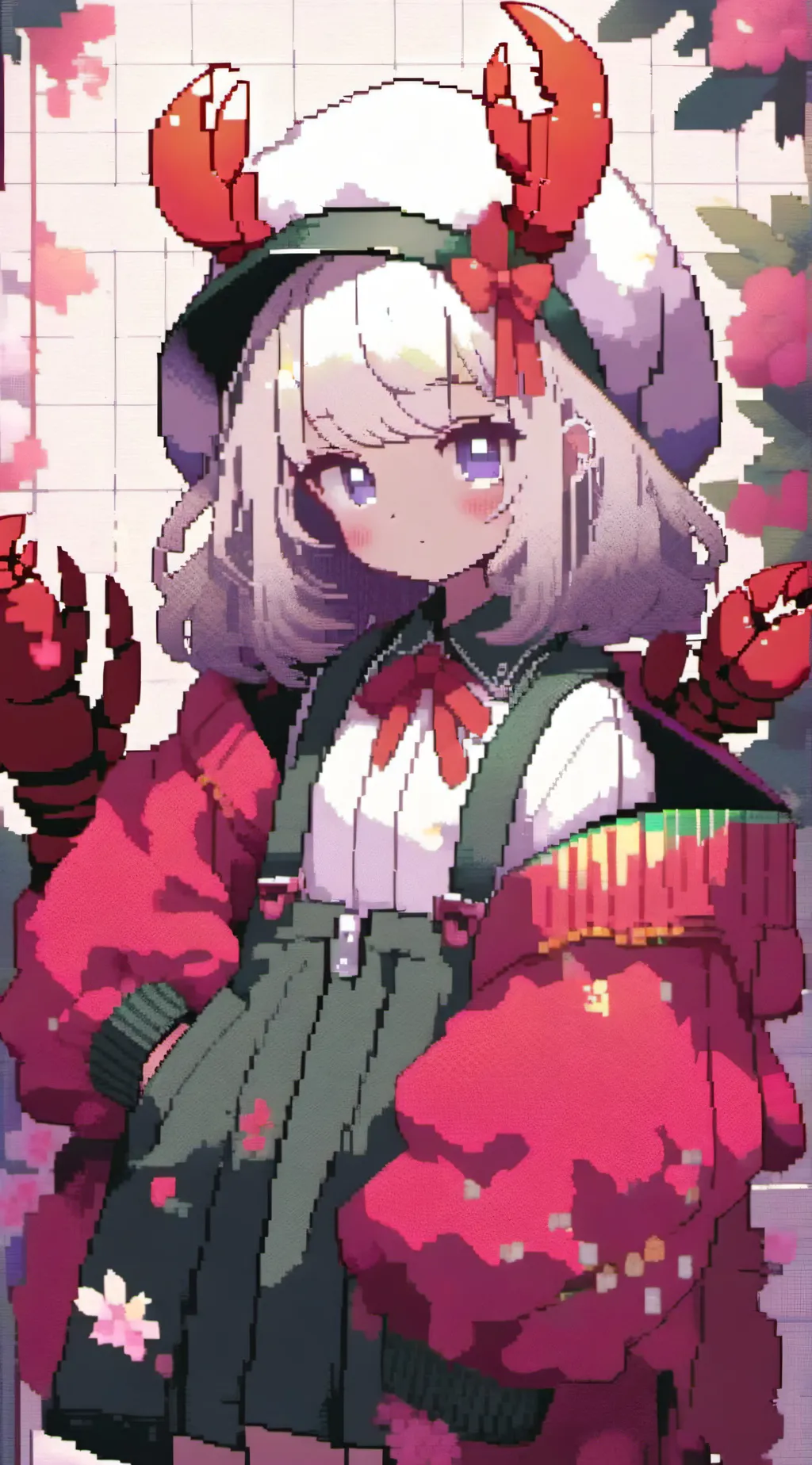 ai character: Lobster girl  background