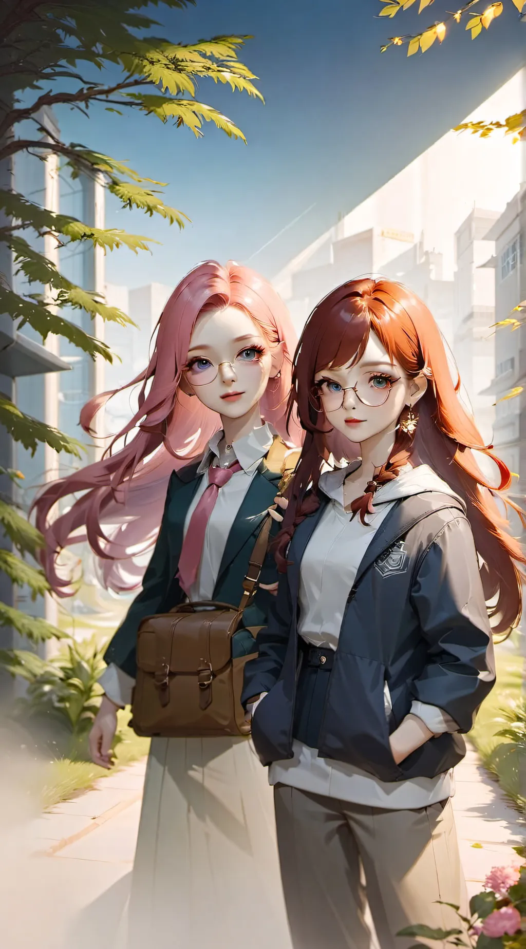 ai character: Me and my bff kyra background