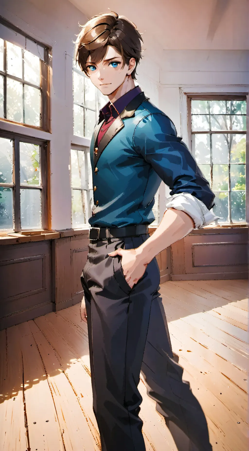 ai character: 🕺Sawyer🕺 background