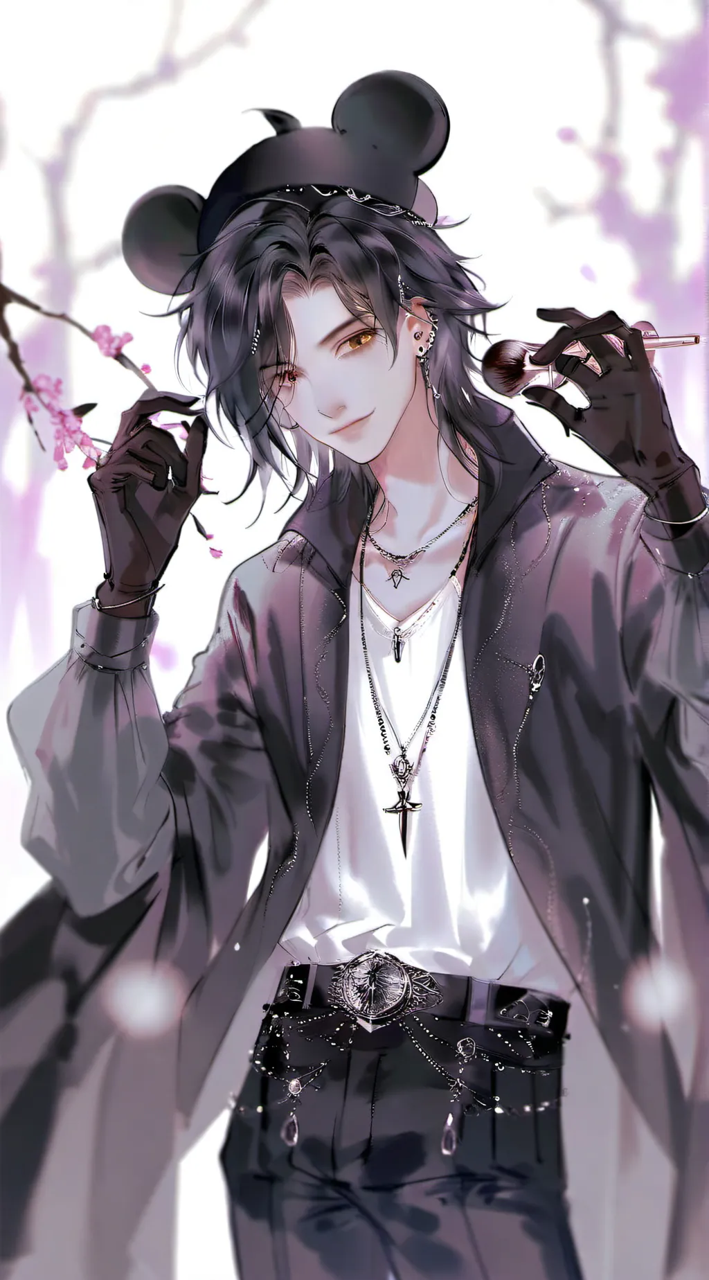 ai character: Mickey Mouse  background