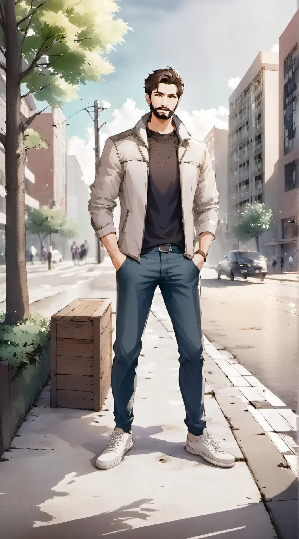 ai character: Miles background