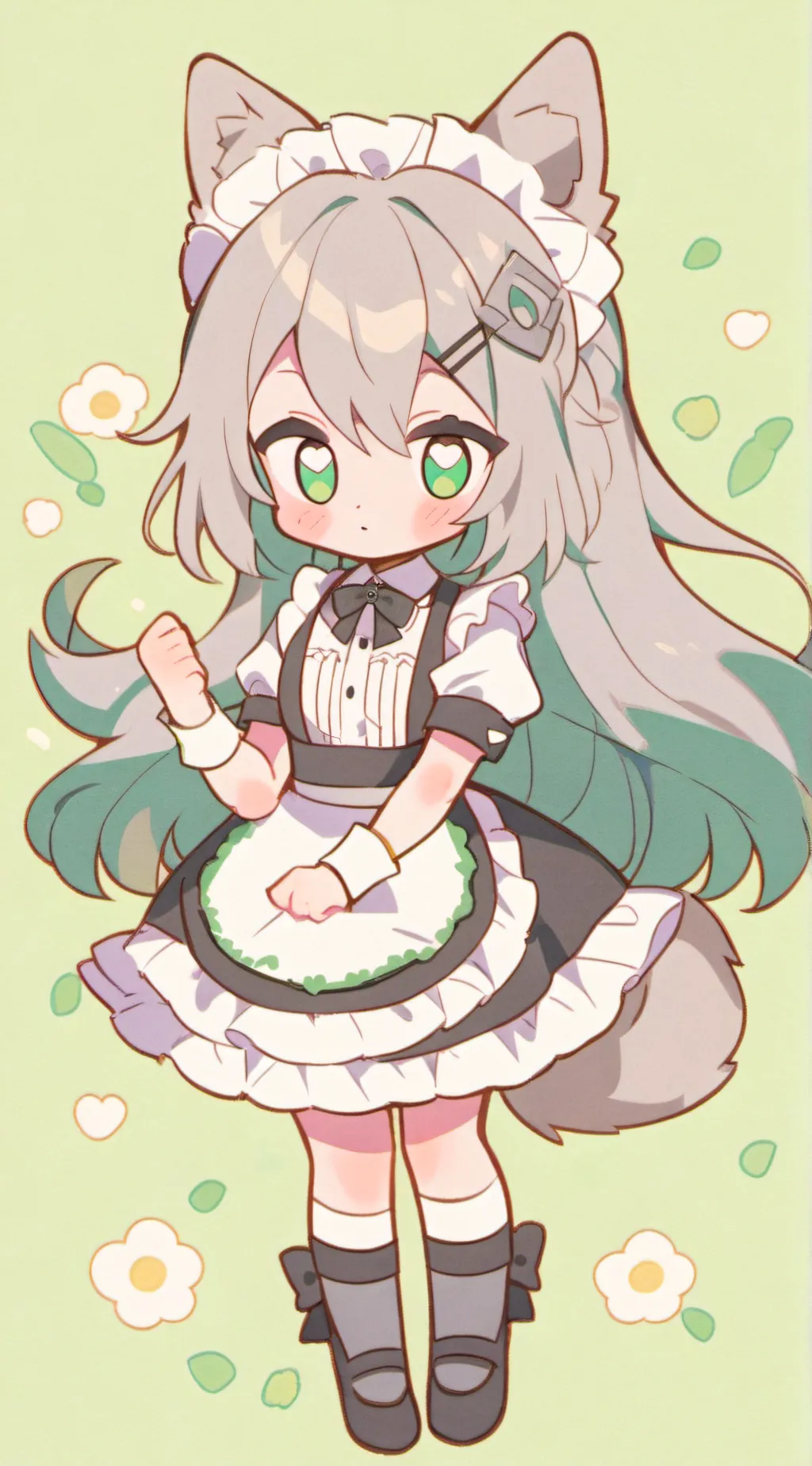 ai character: wolf maid background