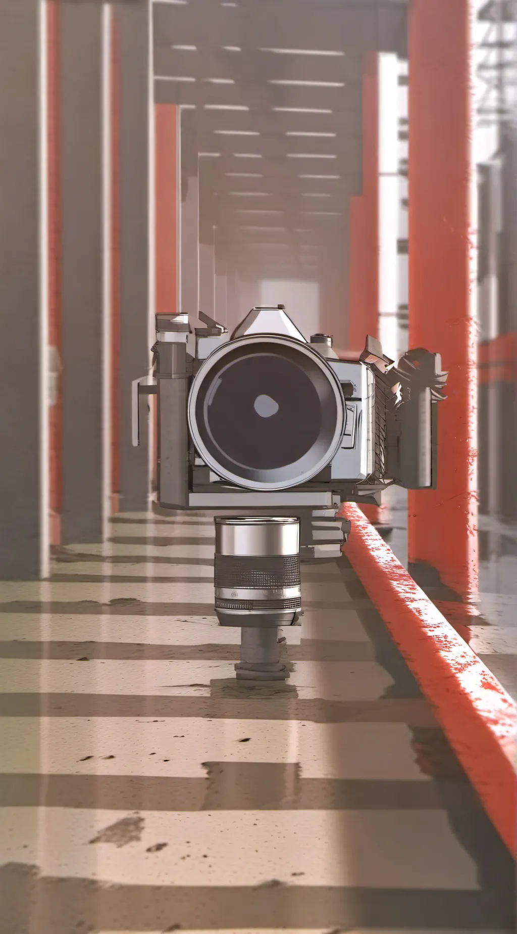 ai character: Camera woman background