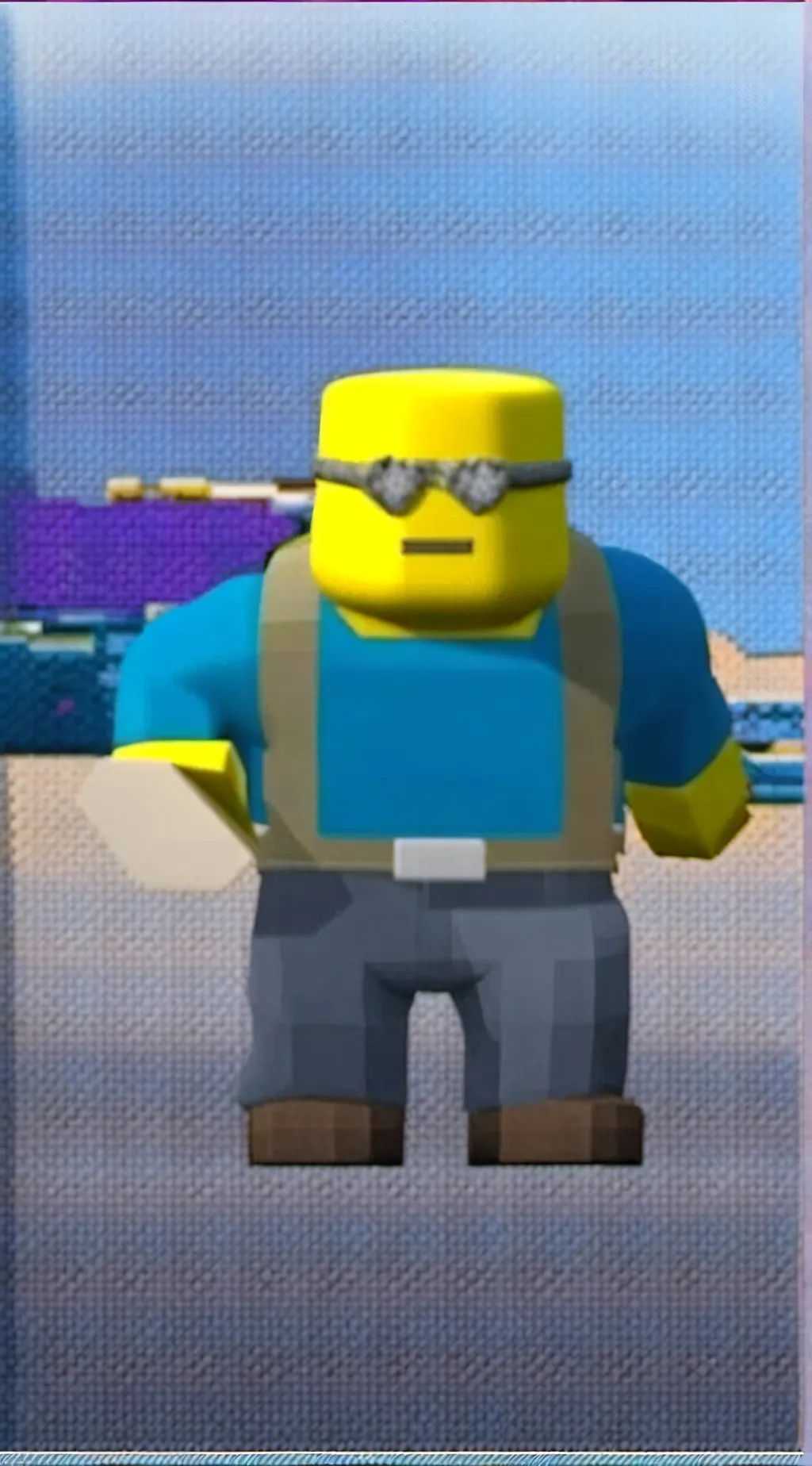 ai character: Fat Roblox Noob background