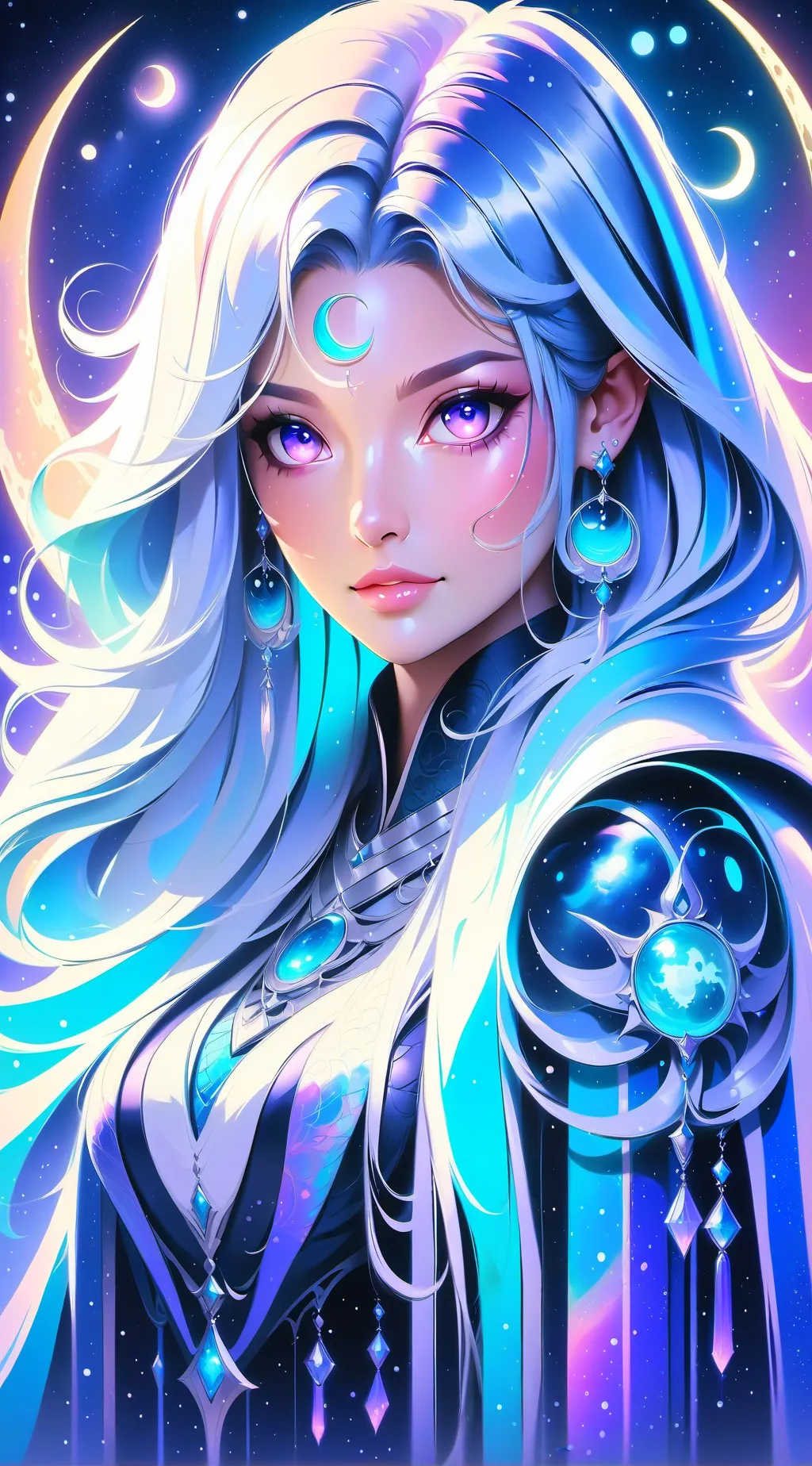 ai character: Moon live  background