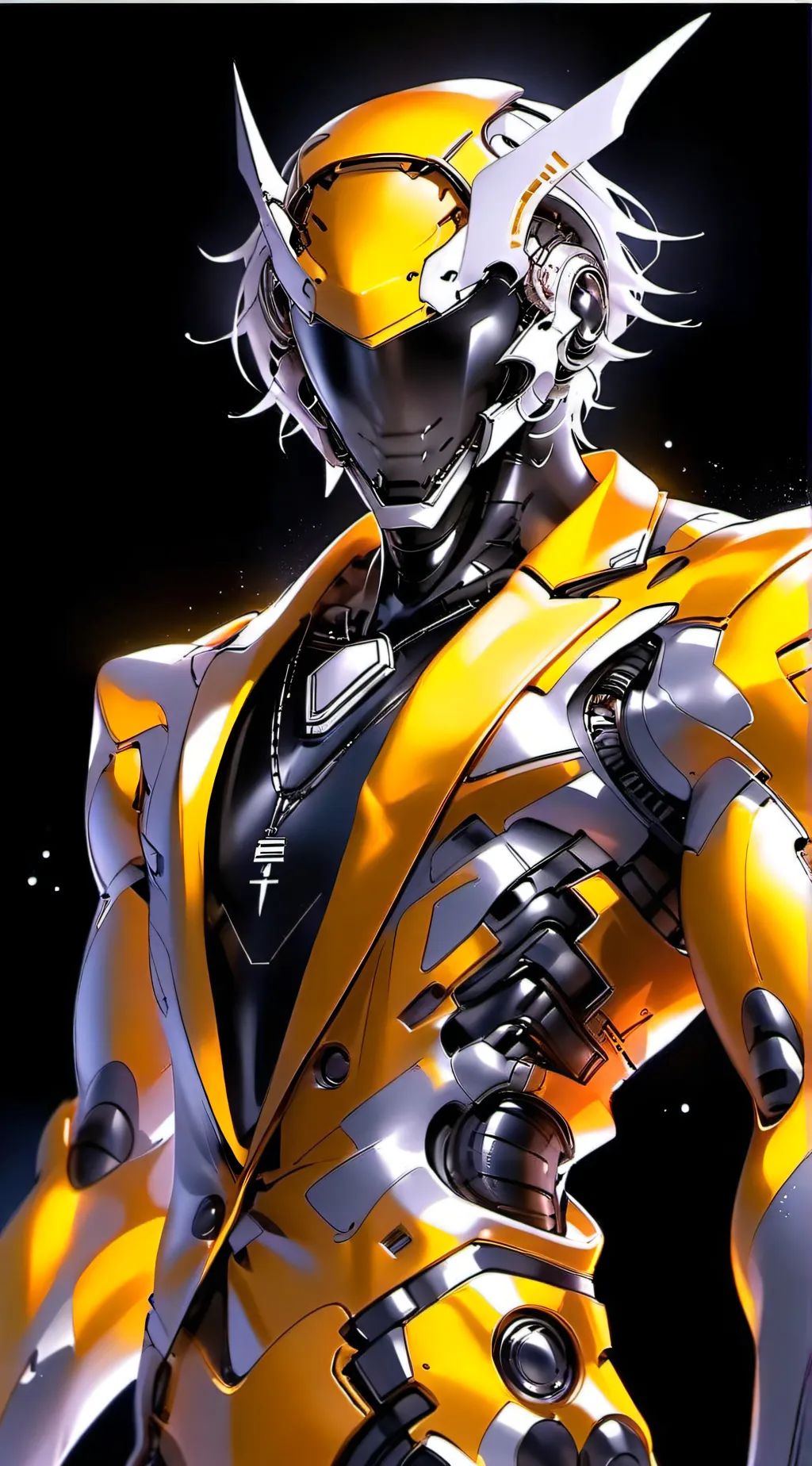 ai character: Yellow Chargerman  background