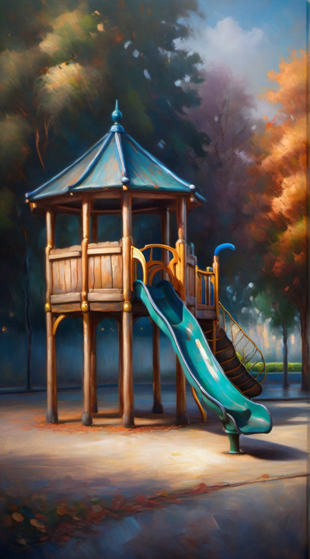 ai character: Class 1-A park day background